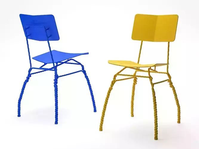 Twisted Chair 3D model Twisted Chair 3D model