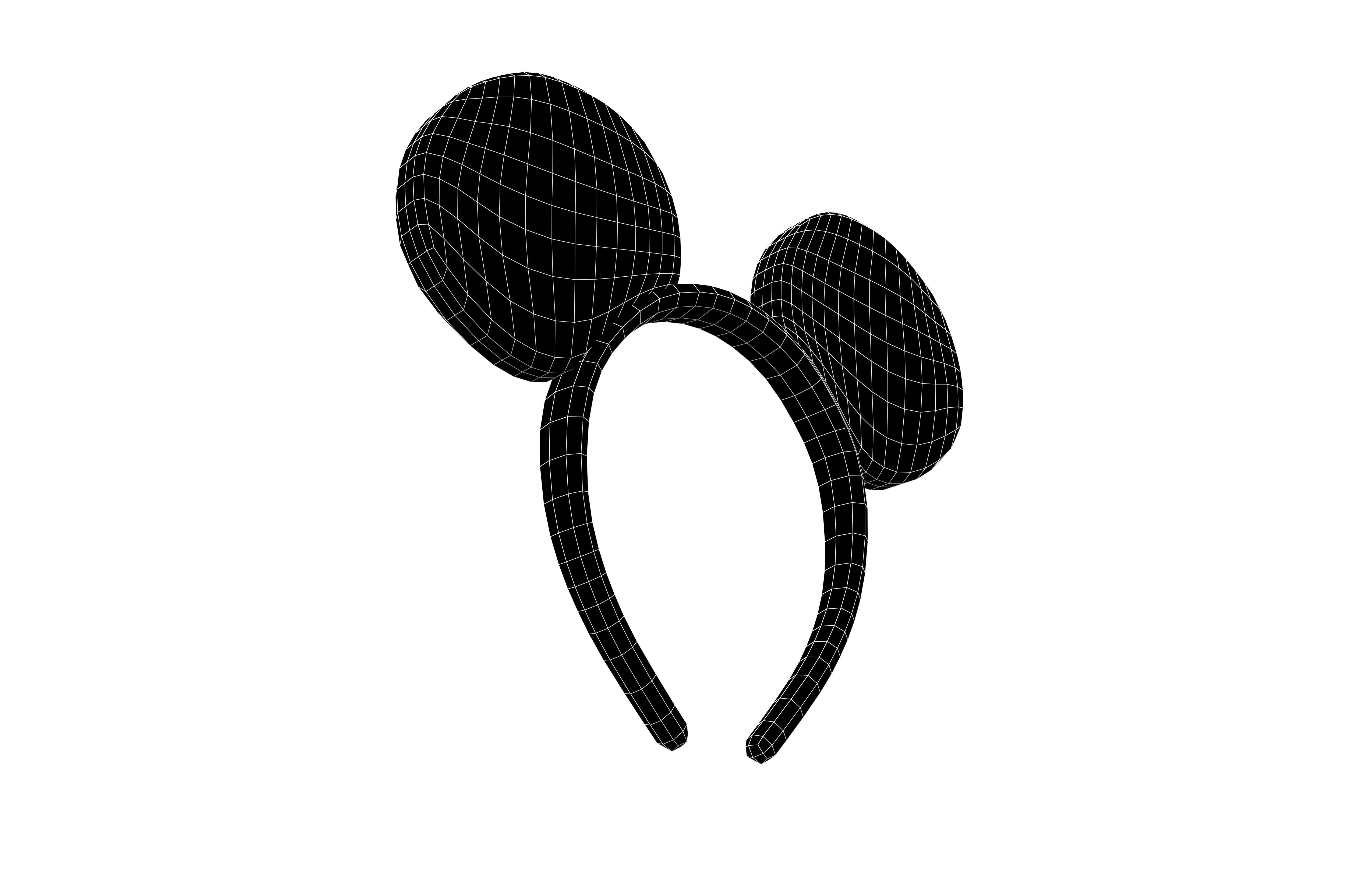 Mouse Hairband v1 003 Low-poly 3D model_6