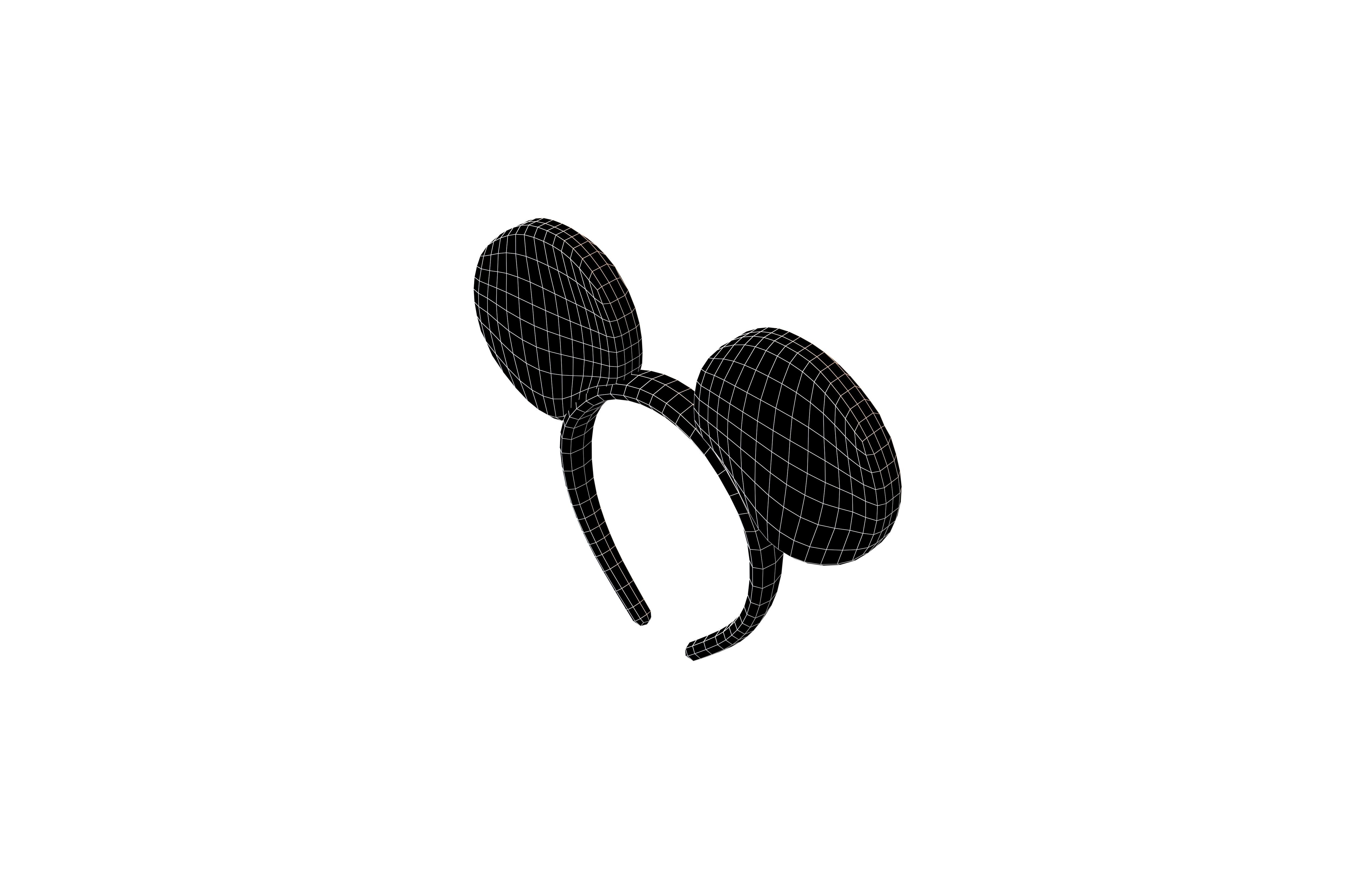 Mouse Hairband v1 003 Low-poly 3D model_5