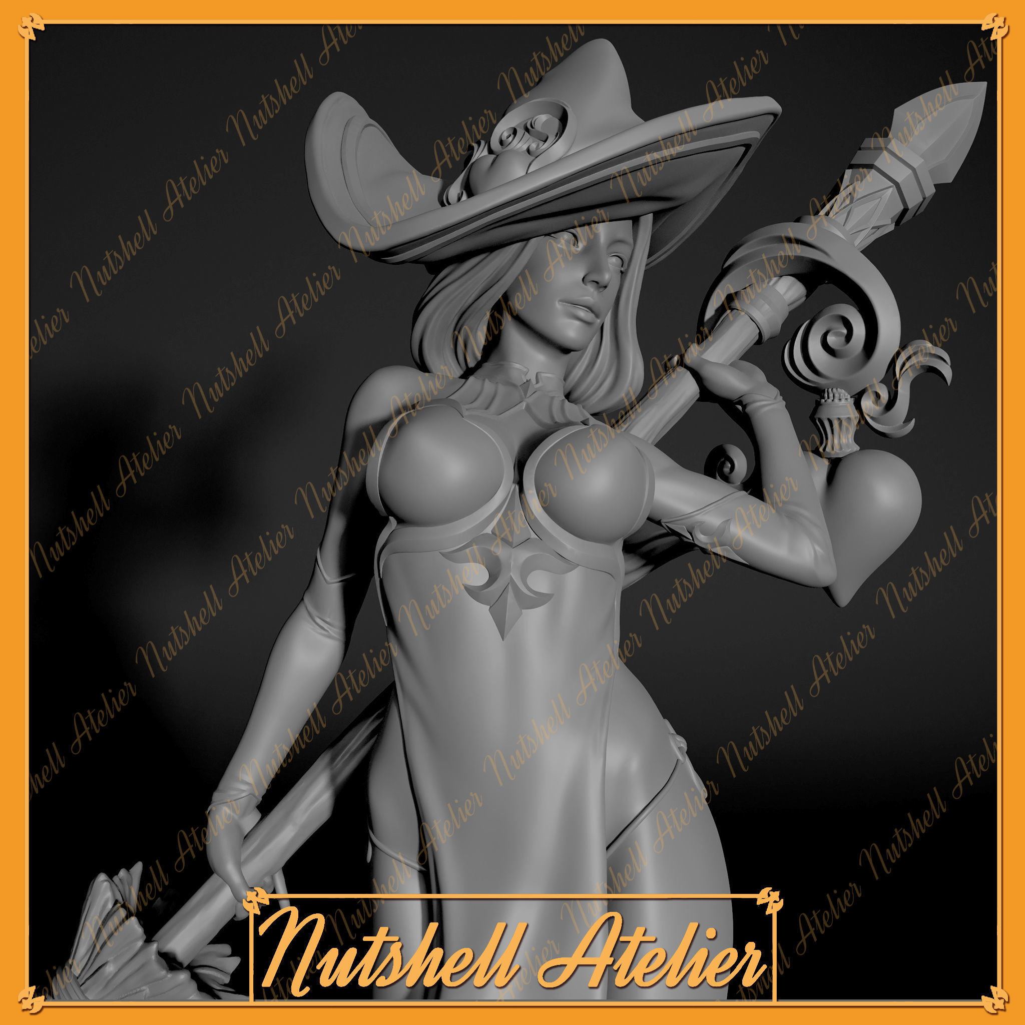 Nutshell Atelier - Witch 01 NSFW 3D print model_8