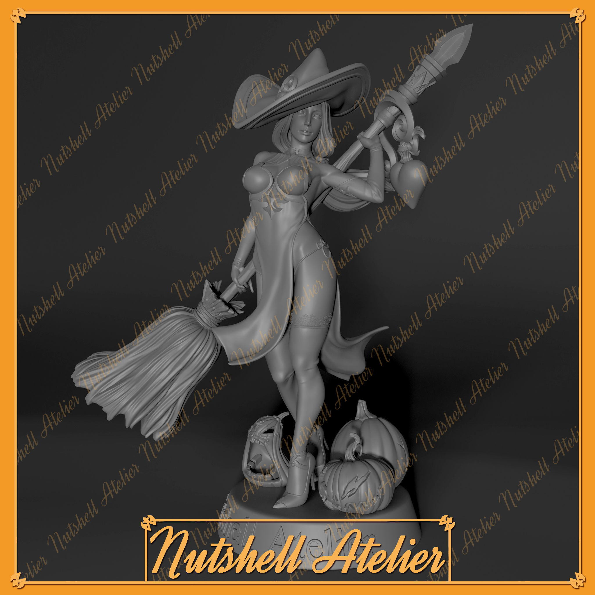 Nutshell Atelier - Witch 01 NSFW 3D print model_6