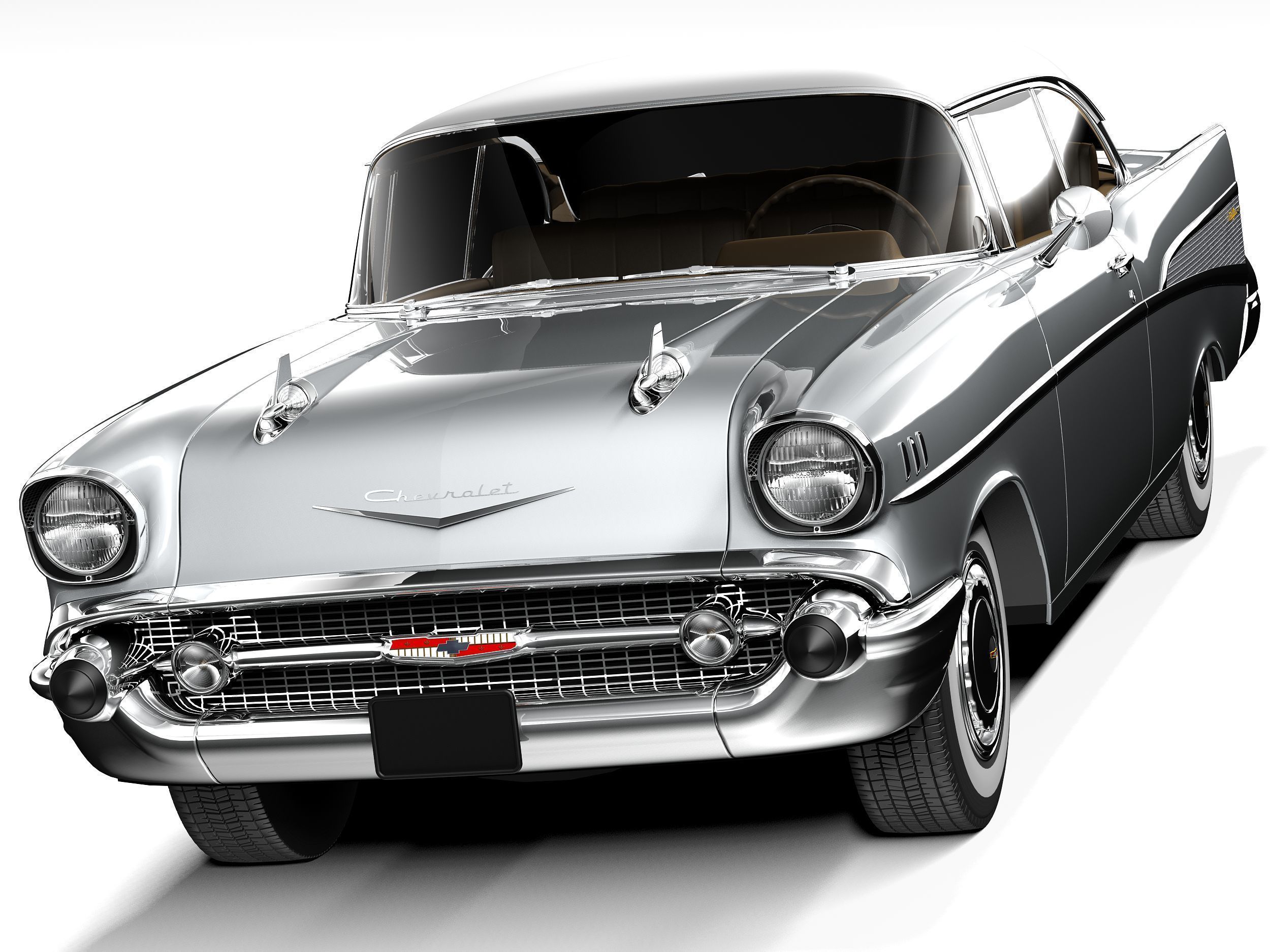 Chevrolet Bel Air Coupe 1957 3D model_1