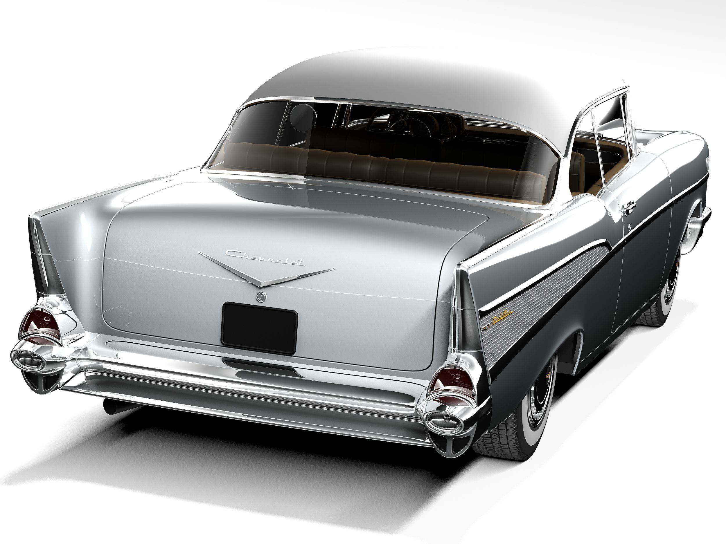 Chevrolet Bel Air Coupe 1957 3D model_5