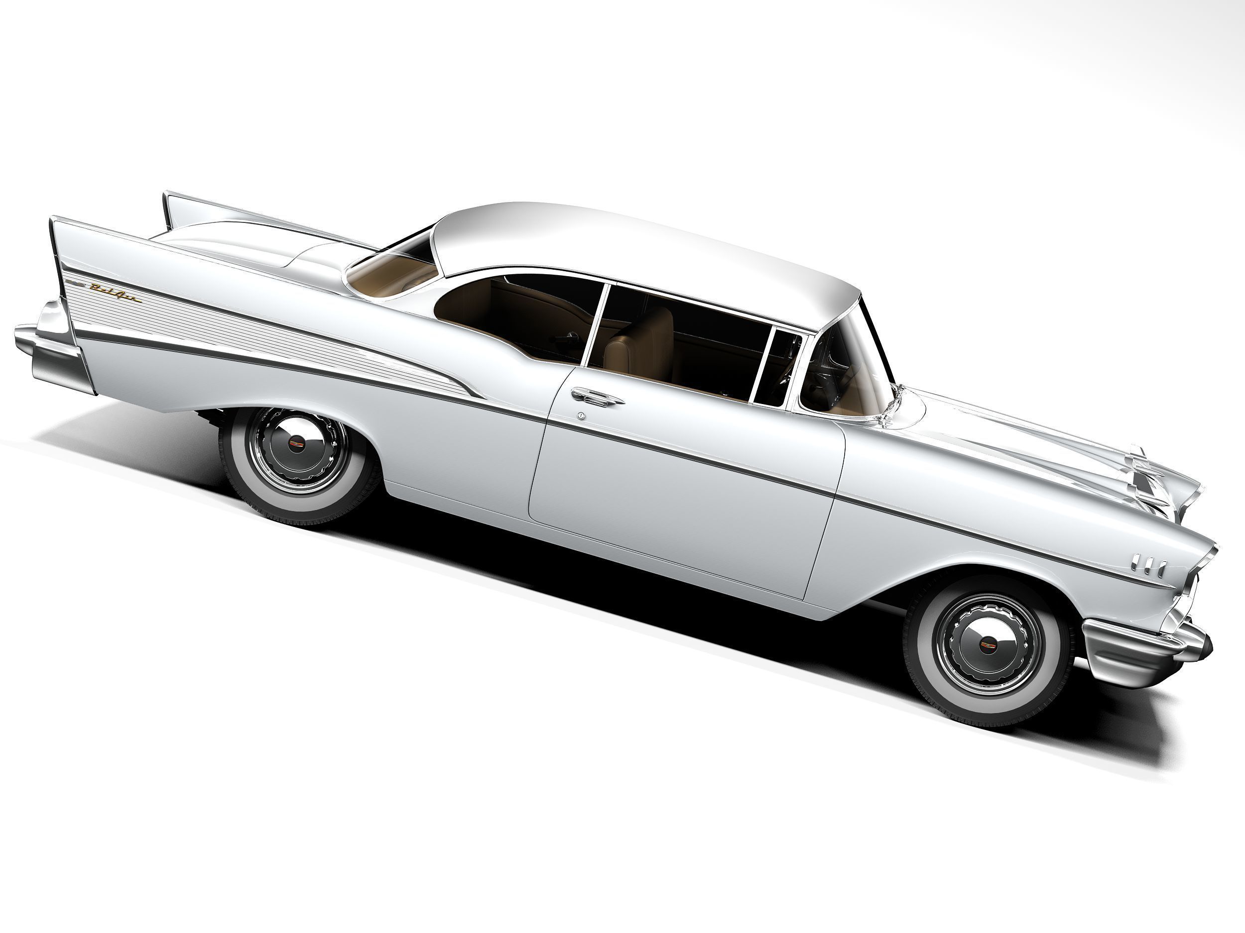 Chevrolet Bel Air Coupe 1957 3D model_6