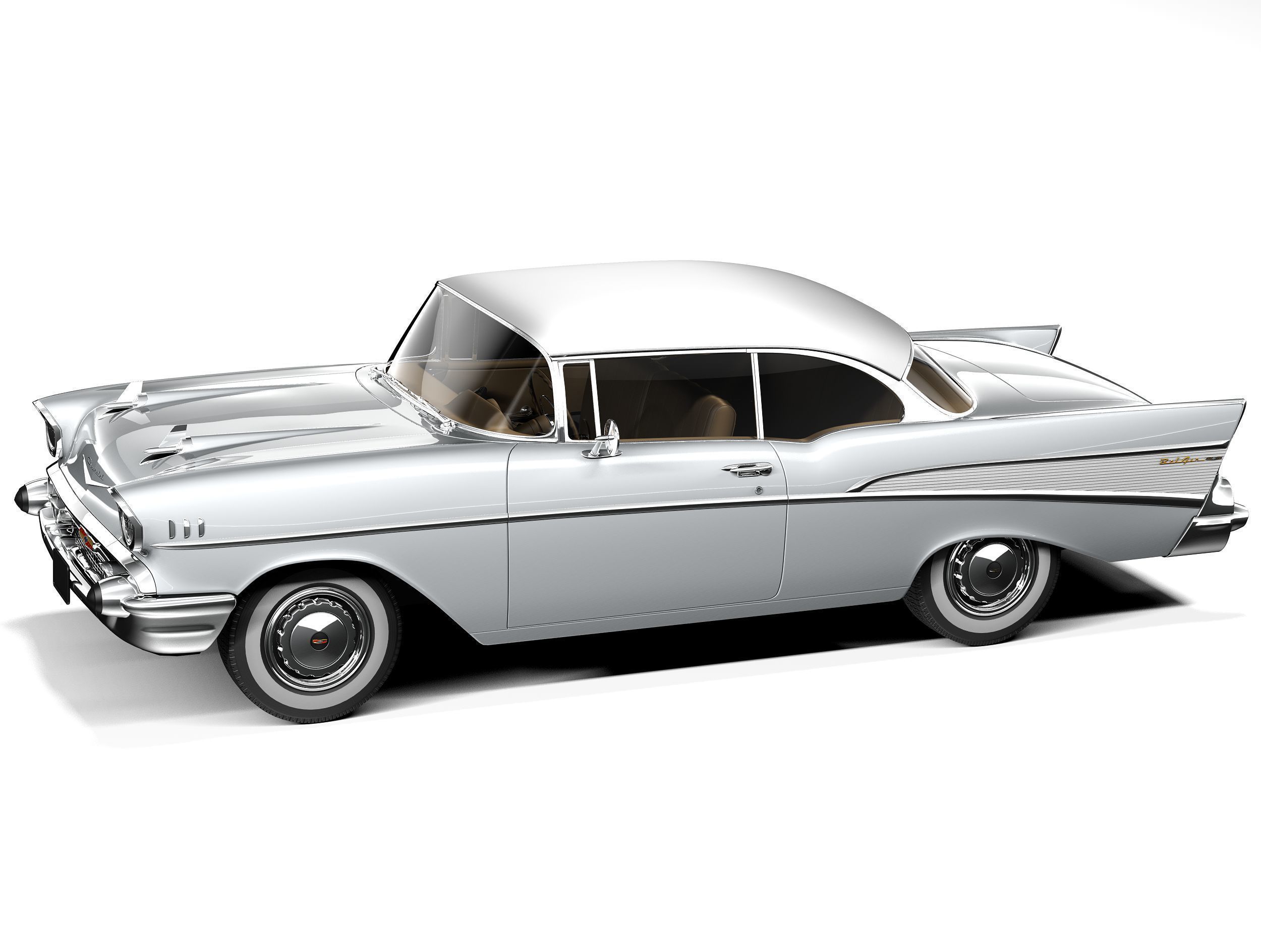 Chevrolet Bel Air Coupe 1957 3D model_11