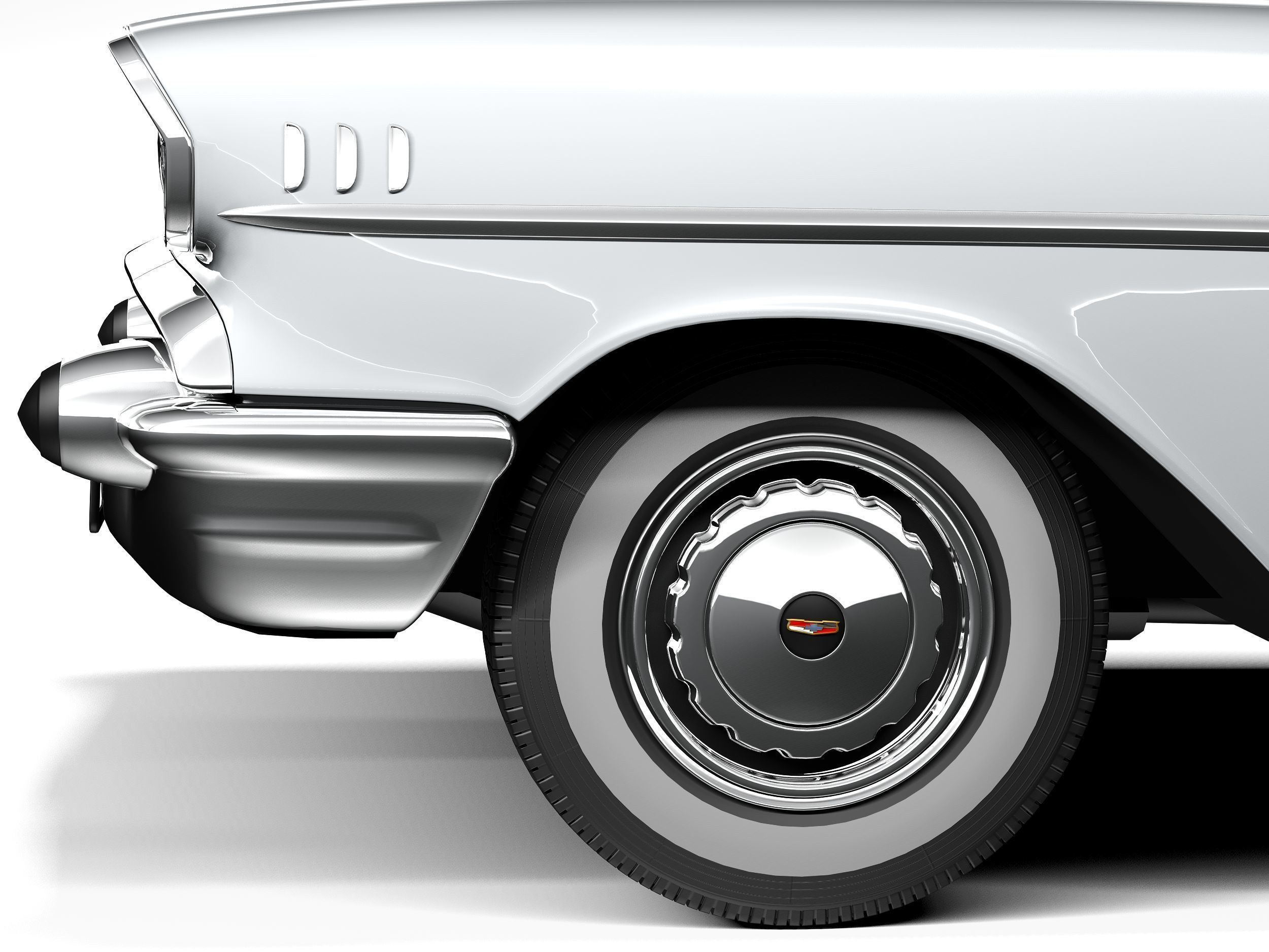 Chevrolet Bel Air Coupe 1957 3D model_10