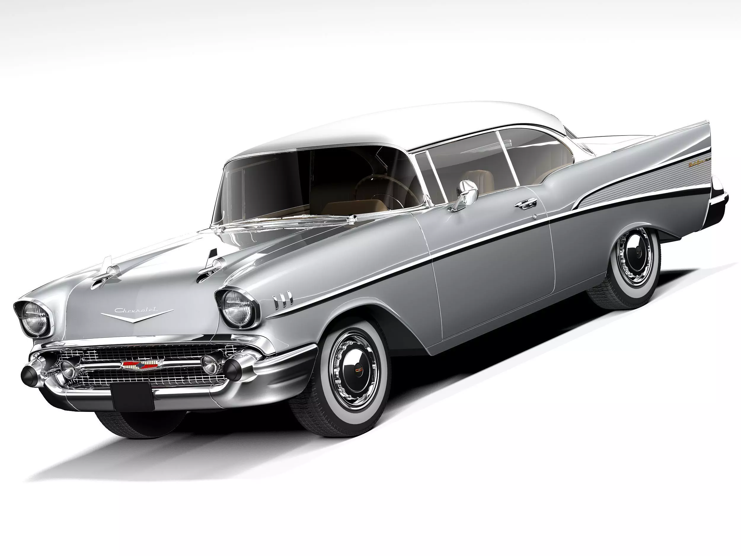 Chevrolet Bel Air Coupe 1957 3D model_0
