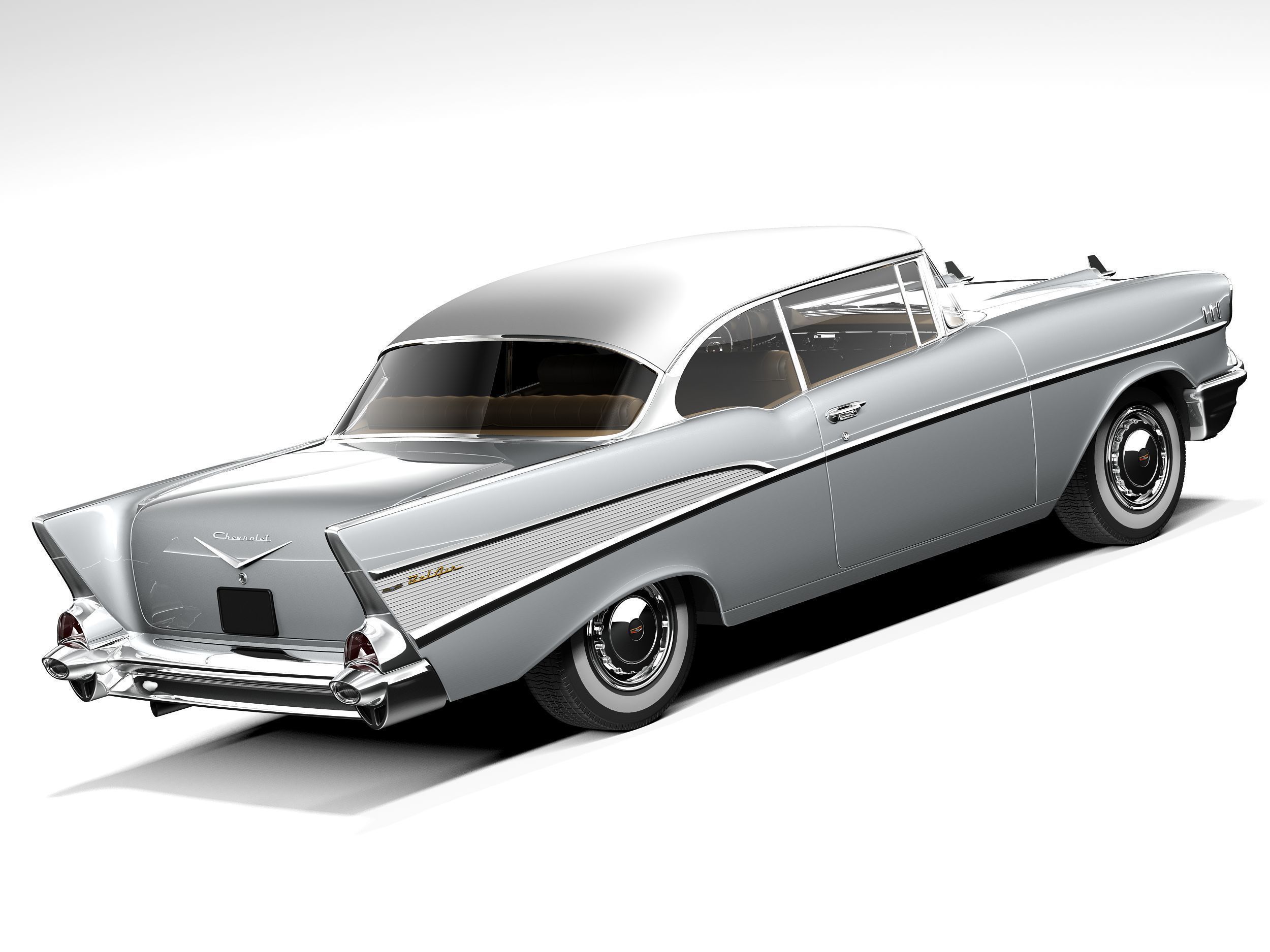 Chevrolet Bel Air Coupe 1957 3D model_4