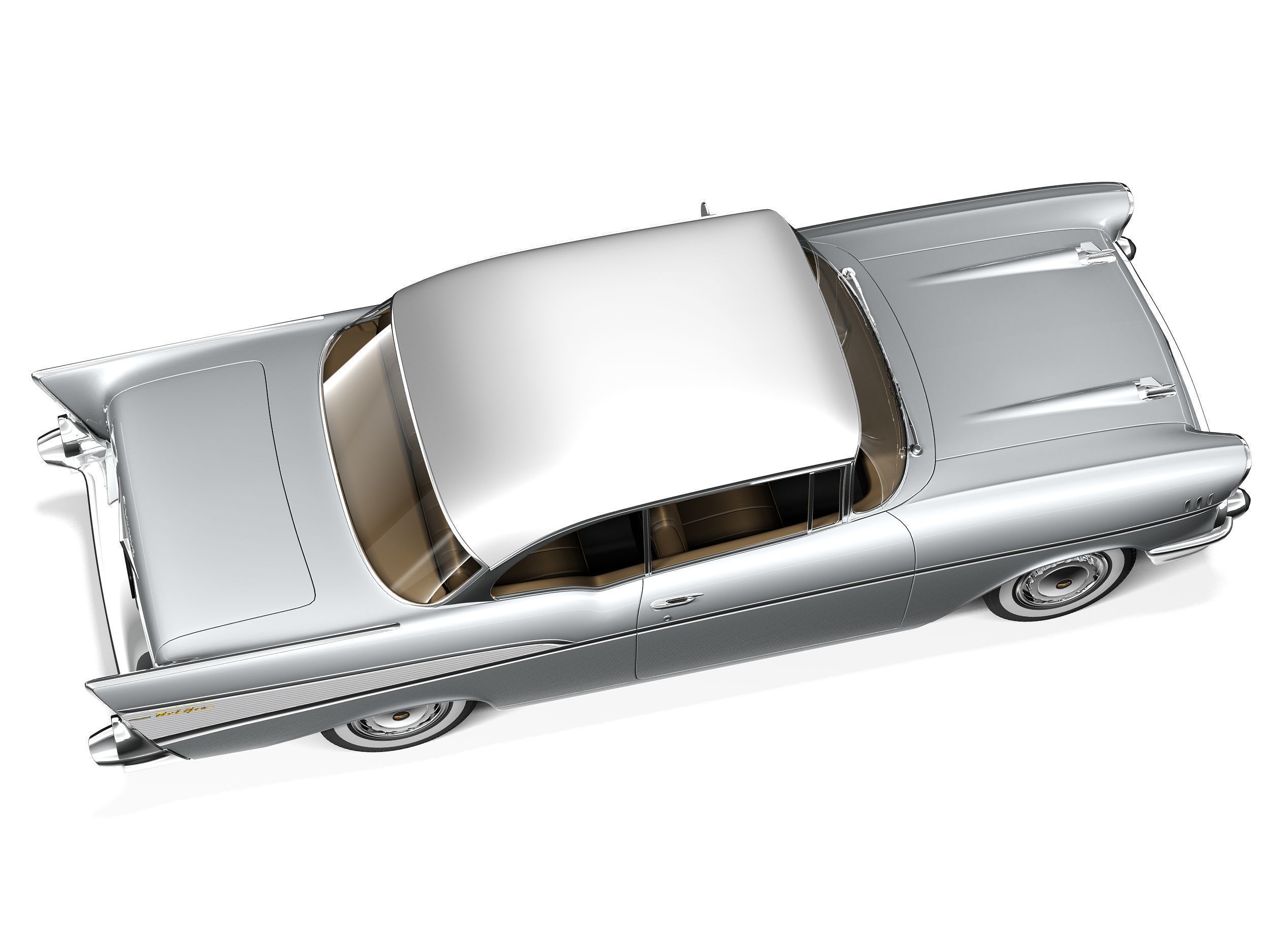 Chevrolet Bel Air Coupe 1957 3D model_7