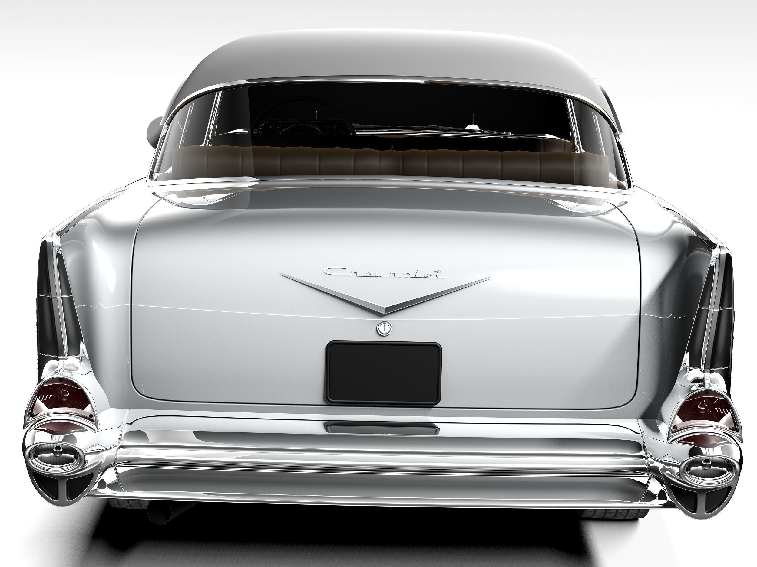 Chevrolet Bel Air Coupe 1957 3D model_8