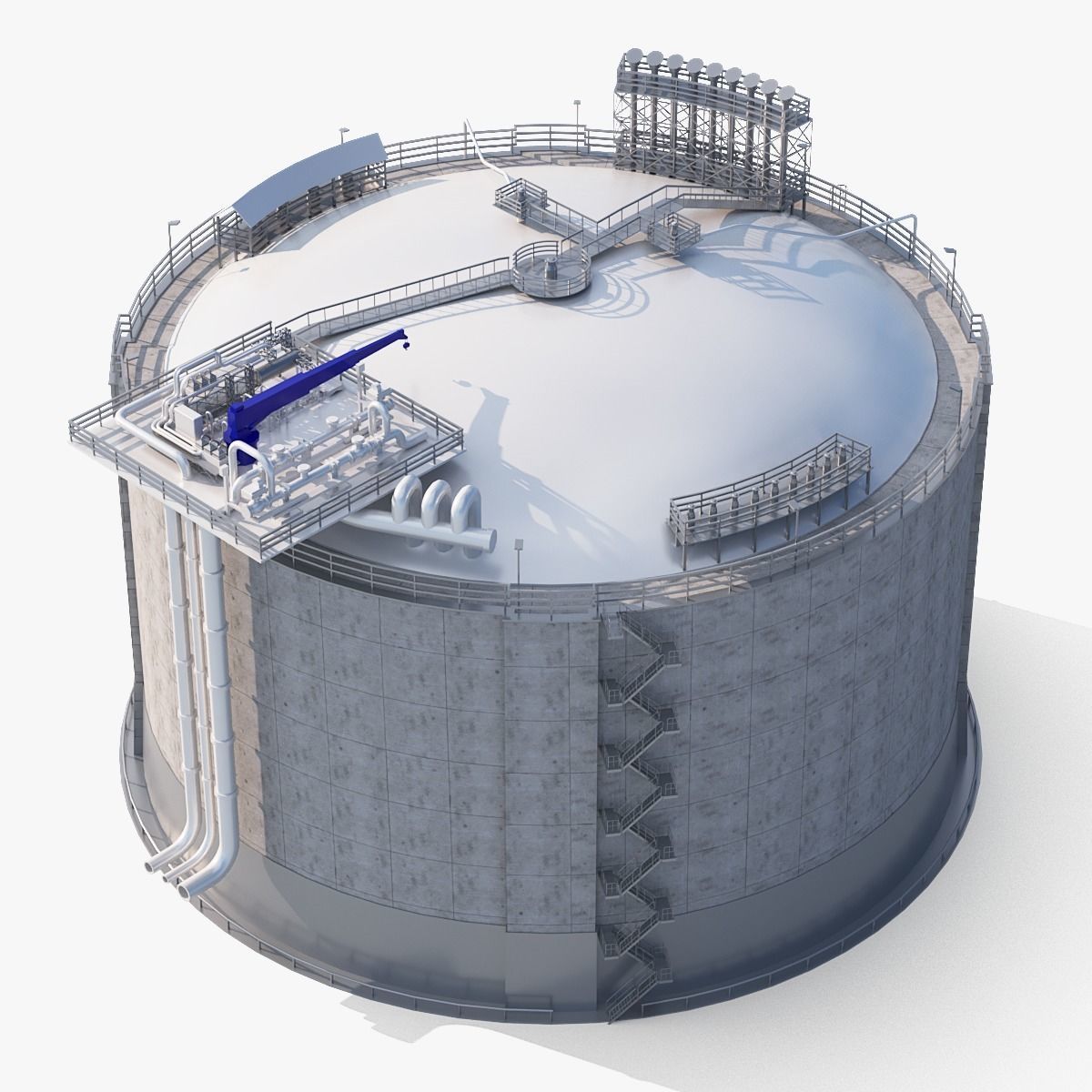 3D model Gas storage VR / AR / low-poly | CGTrader