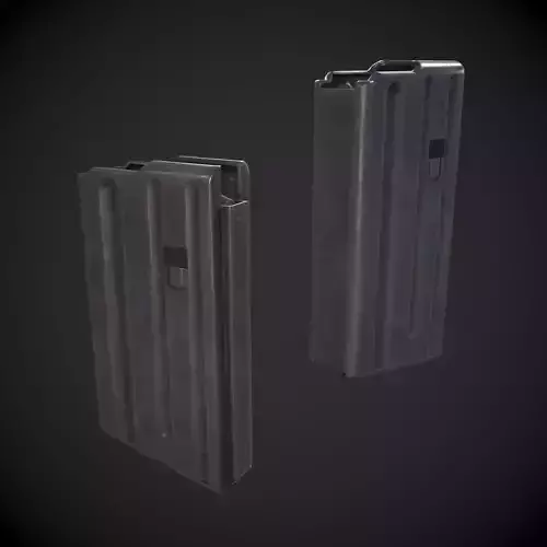 M14 20 Rounds Magazine Low-poly 3D model