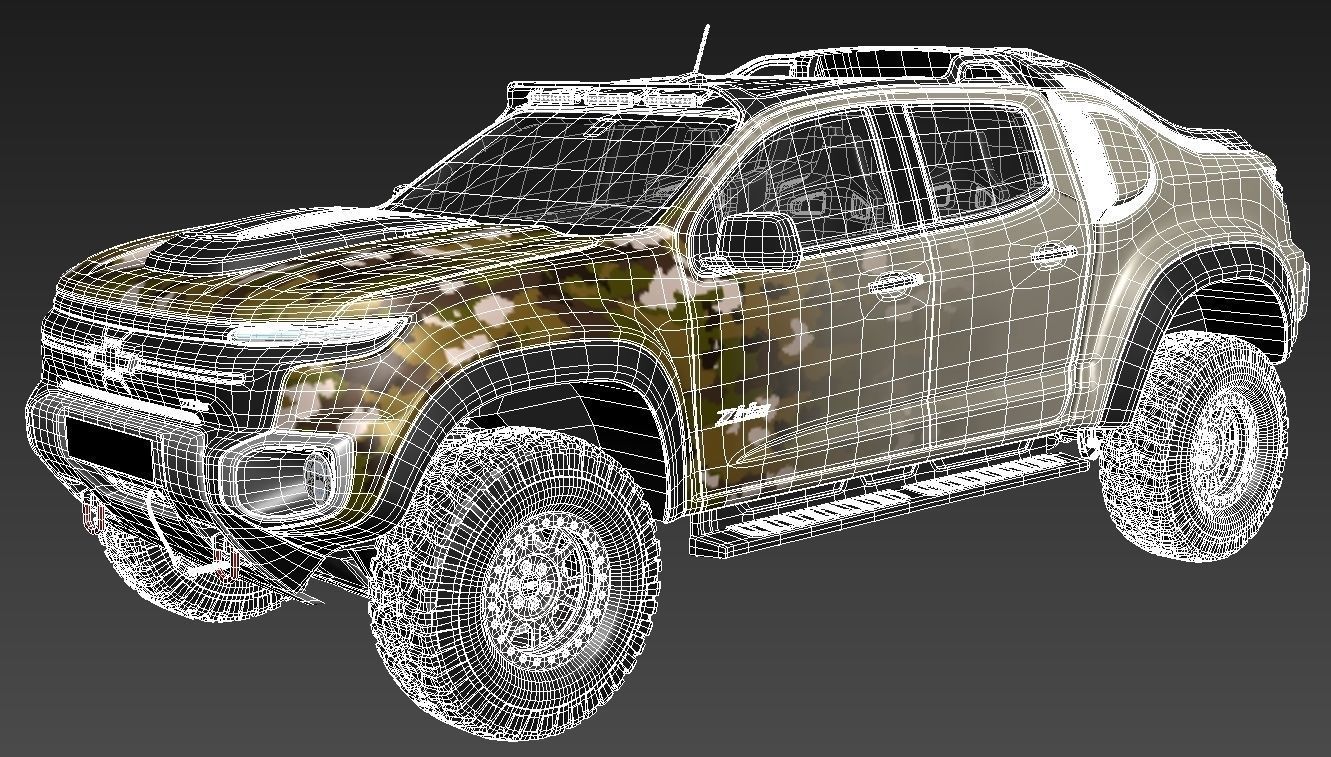 Chevrolet Colorado ZH2 2017 3D model_12
