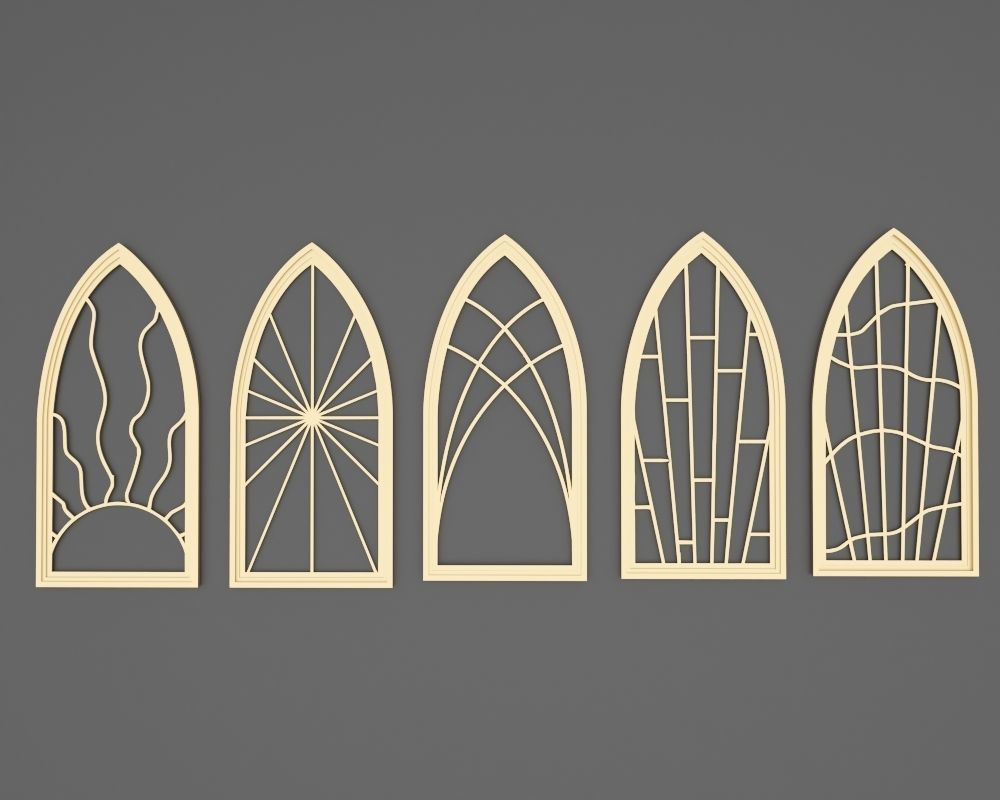 Gothic Windows Collections 2 3D model_3