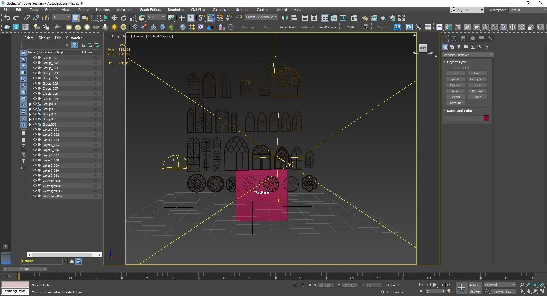 Gothic Windows Collections 2 3D model_13