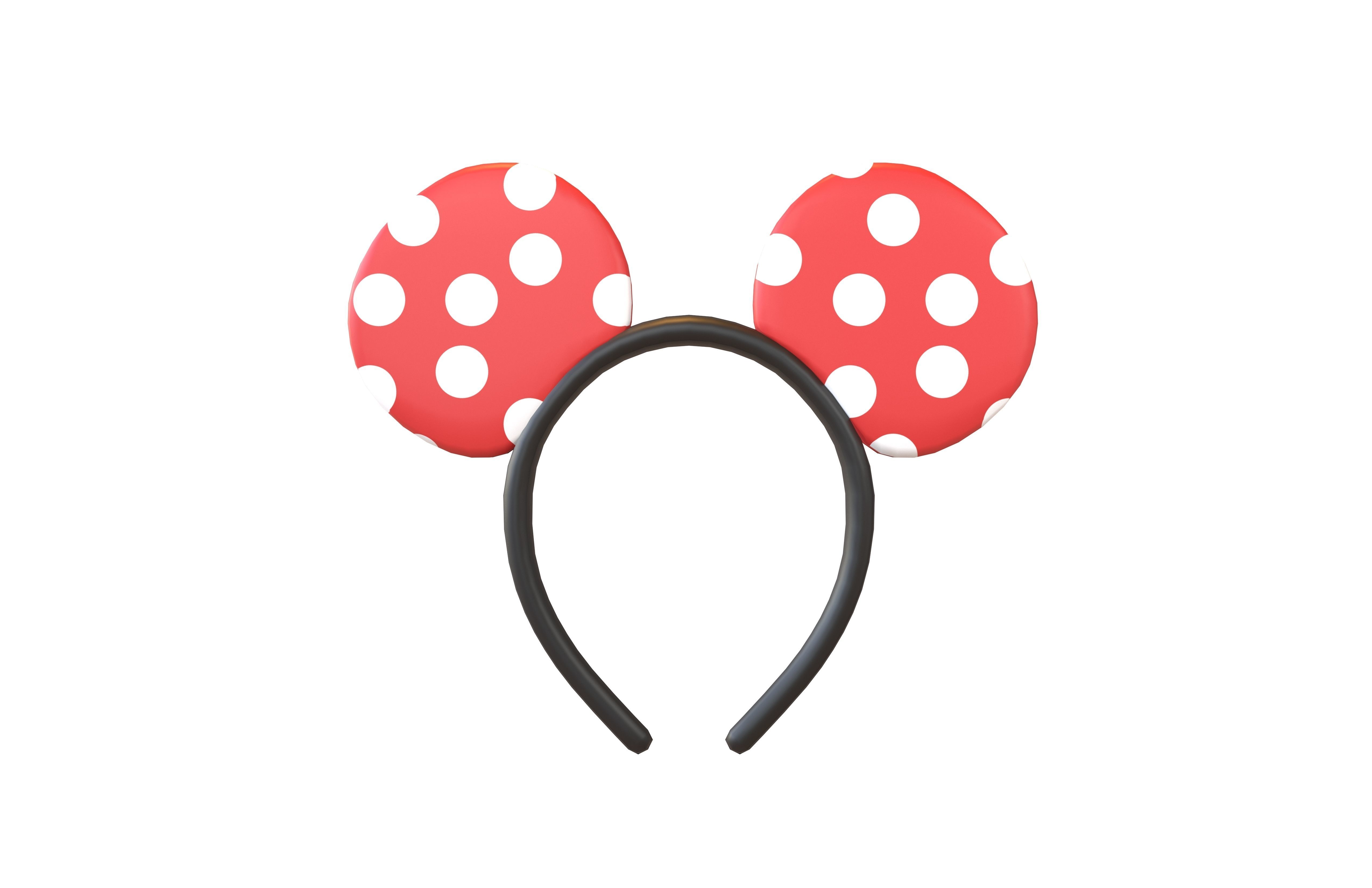 Mouse Hairband v1 005 Low-poly 3D model_1