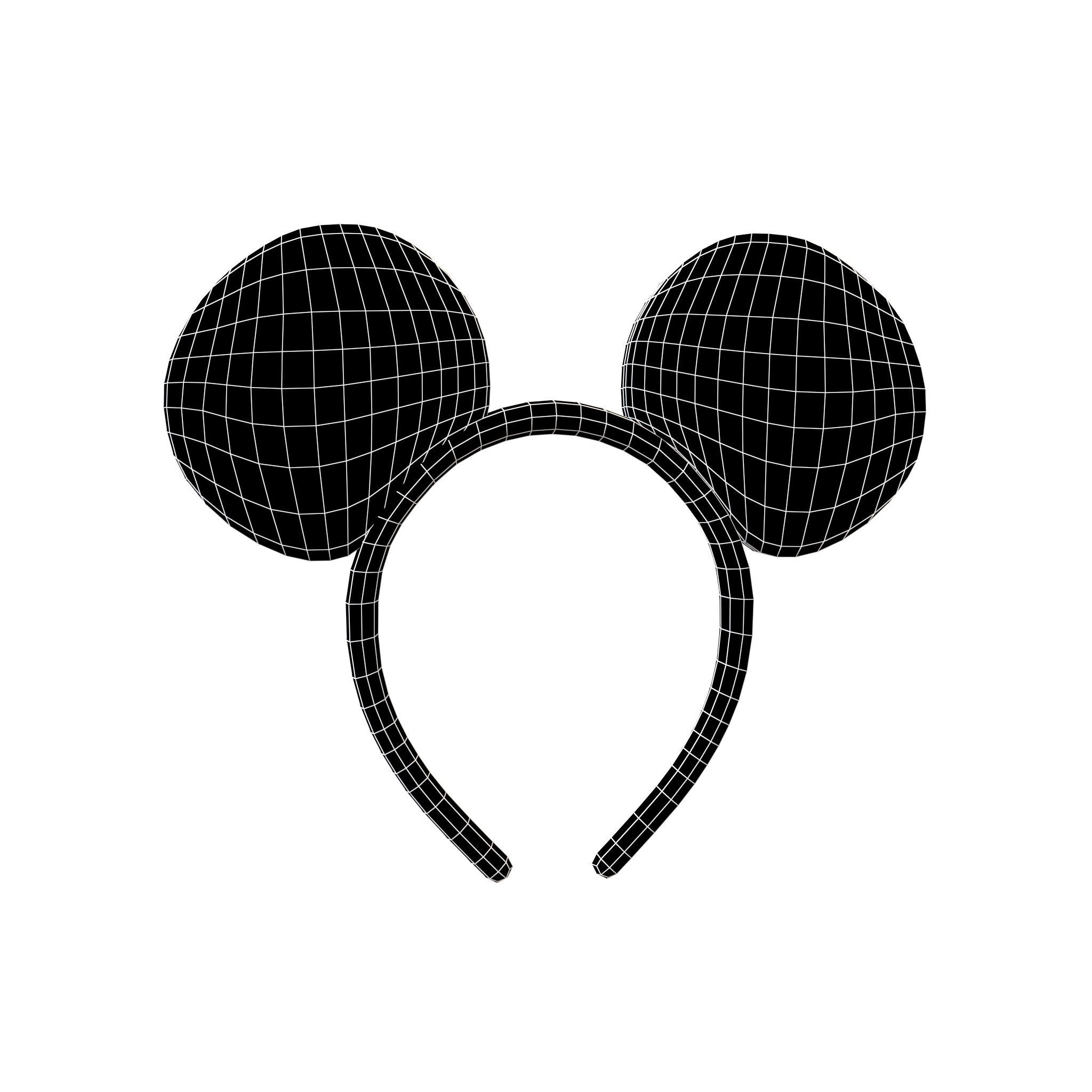 Mouse Hairband v1 006 Low-poly 3D model_7