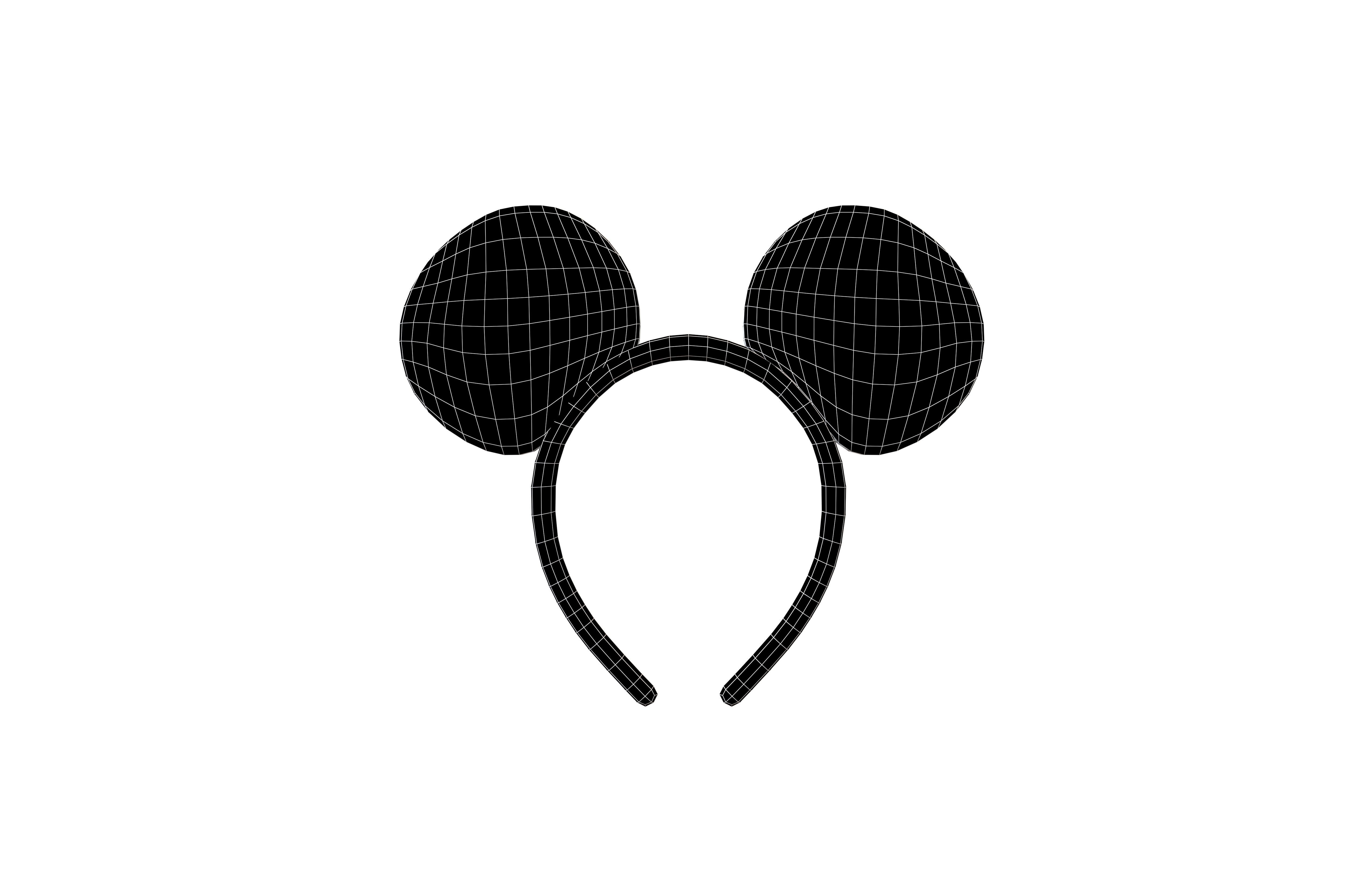 Mouse Hairband v1 006 Low-poly 3D model_4