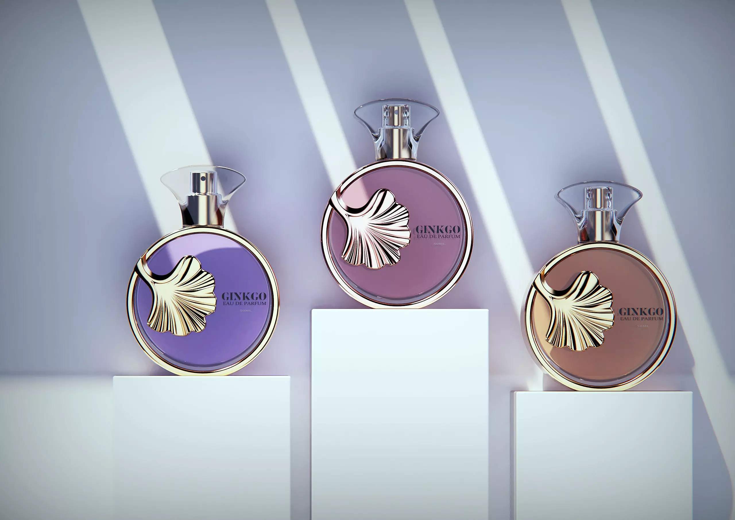 GINKGO PERFUME BOTTLE DESIGN 3D print model_0