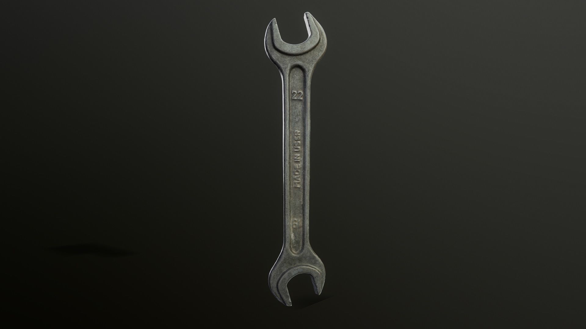 3D Scan Wrench made in USSR Low-poly 3D model_2