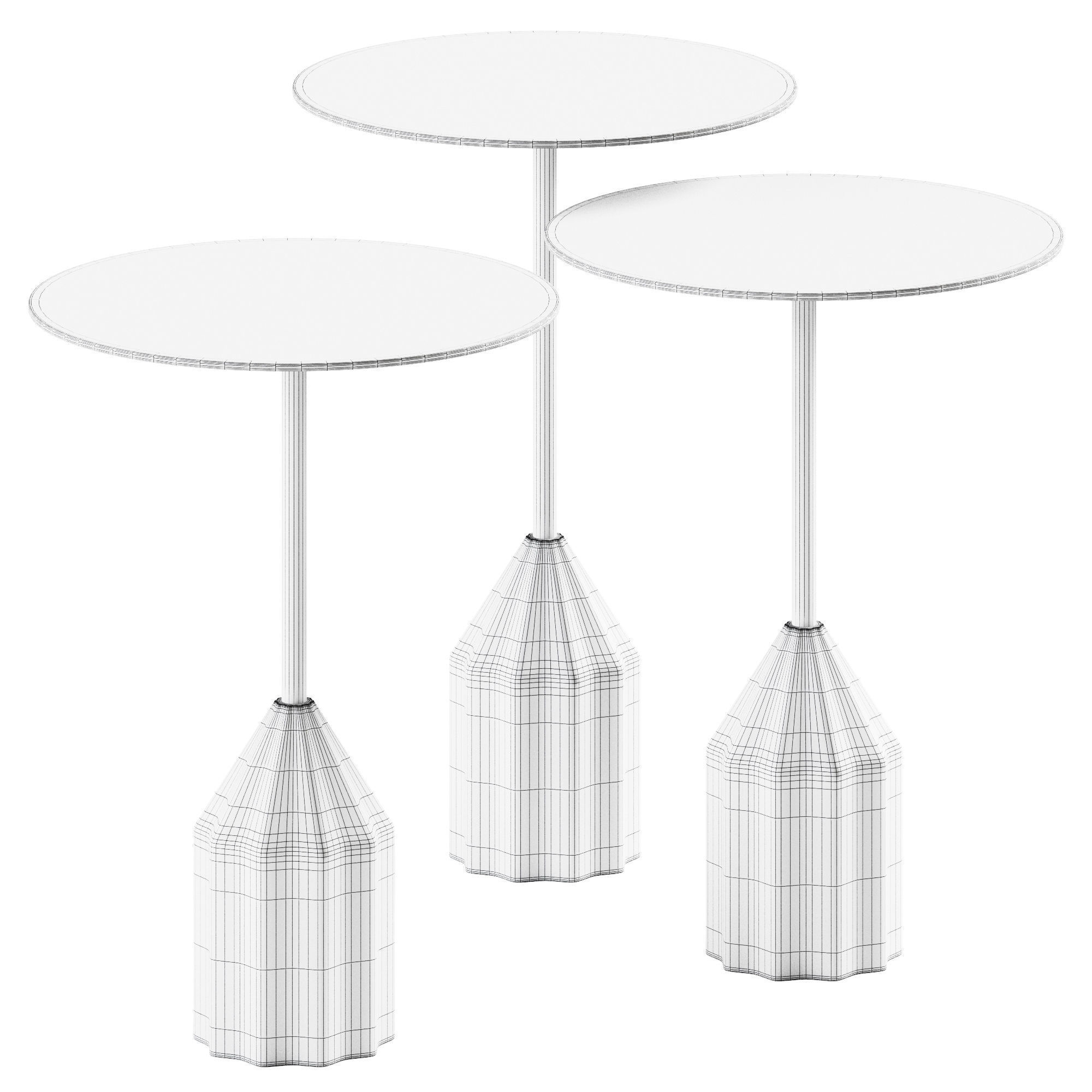 Coffee Tables Burin Mini by Viccarbe 3D model_1