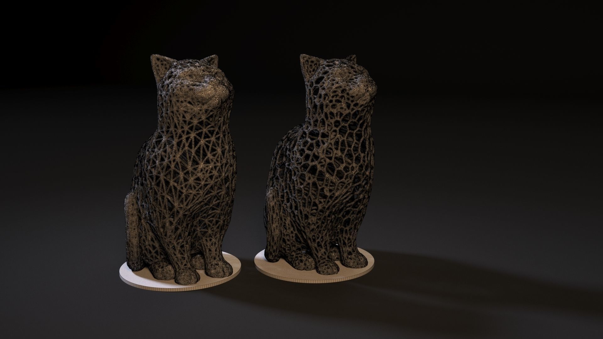 Cat decor 3D print model_7