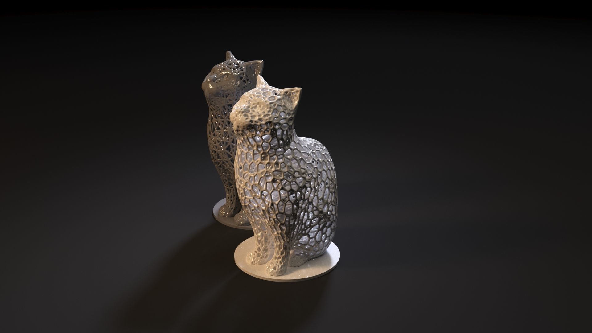Cat decor 3D print model_2