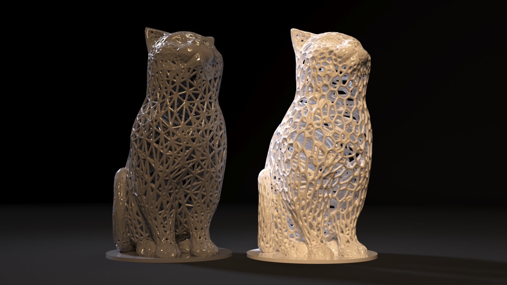 Cat decor 3D print model_6