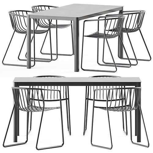 La Table and Chait Randa Nude Ar by Arrmet 3D model