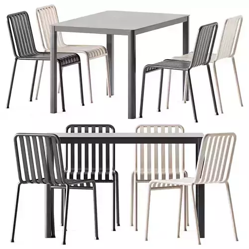 La Table by Arrmet and Palissade Chair by Hay