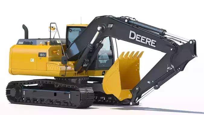 Excavator Deere 180G  3D model