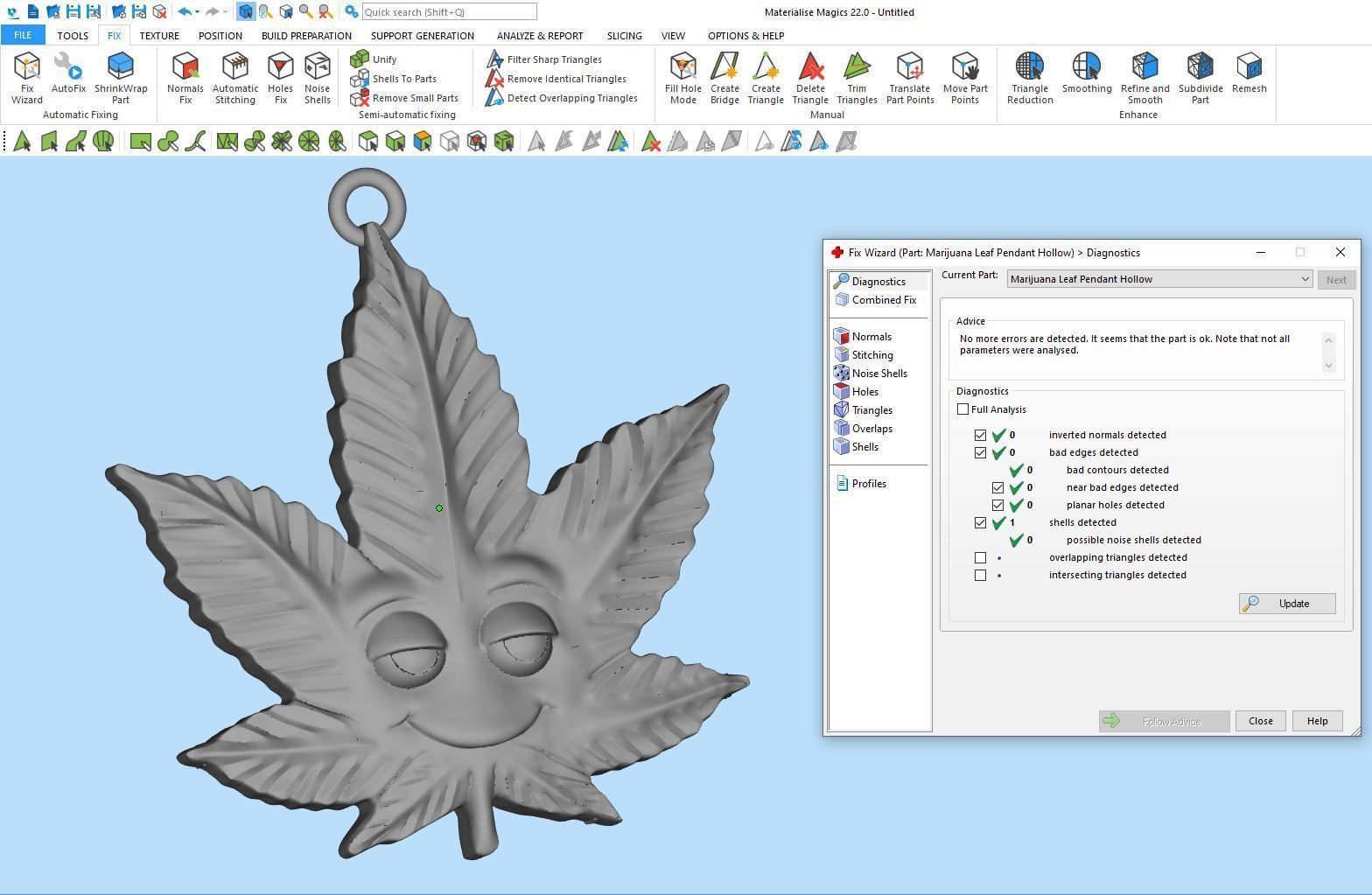 Marijuana Leaf Pendant Silver Gold  Print 3D print model_8