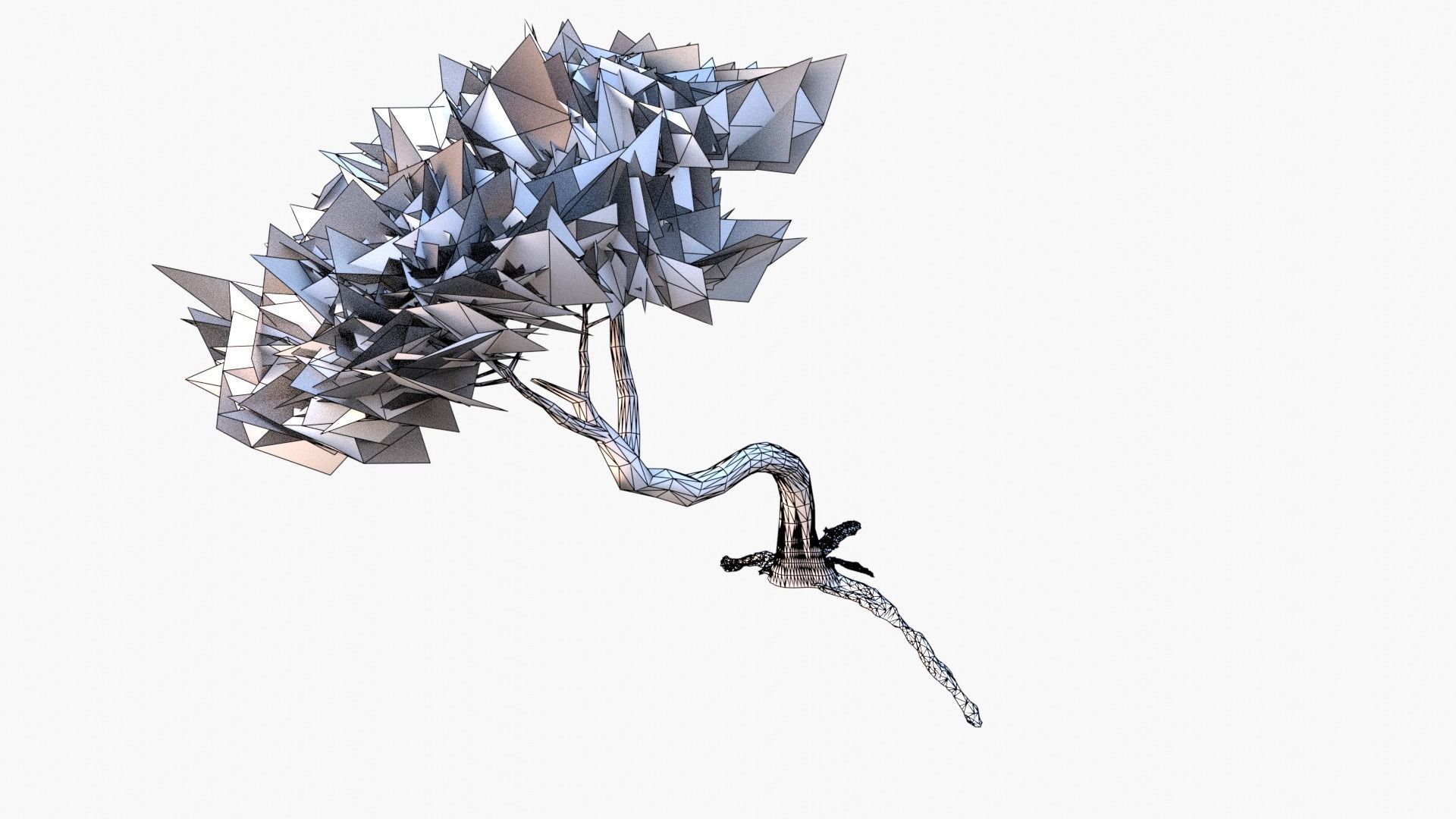 Low-Poly and Game-Ready Pinus Pinea - Stone Pine 04 Low-poly 3D model_11