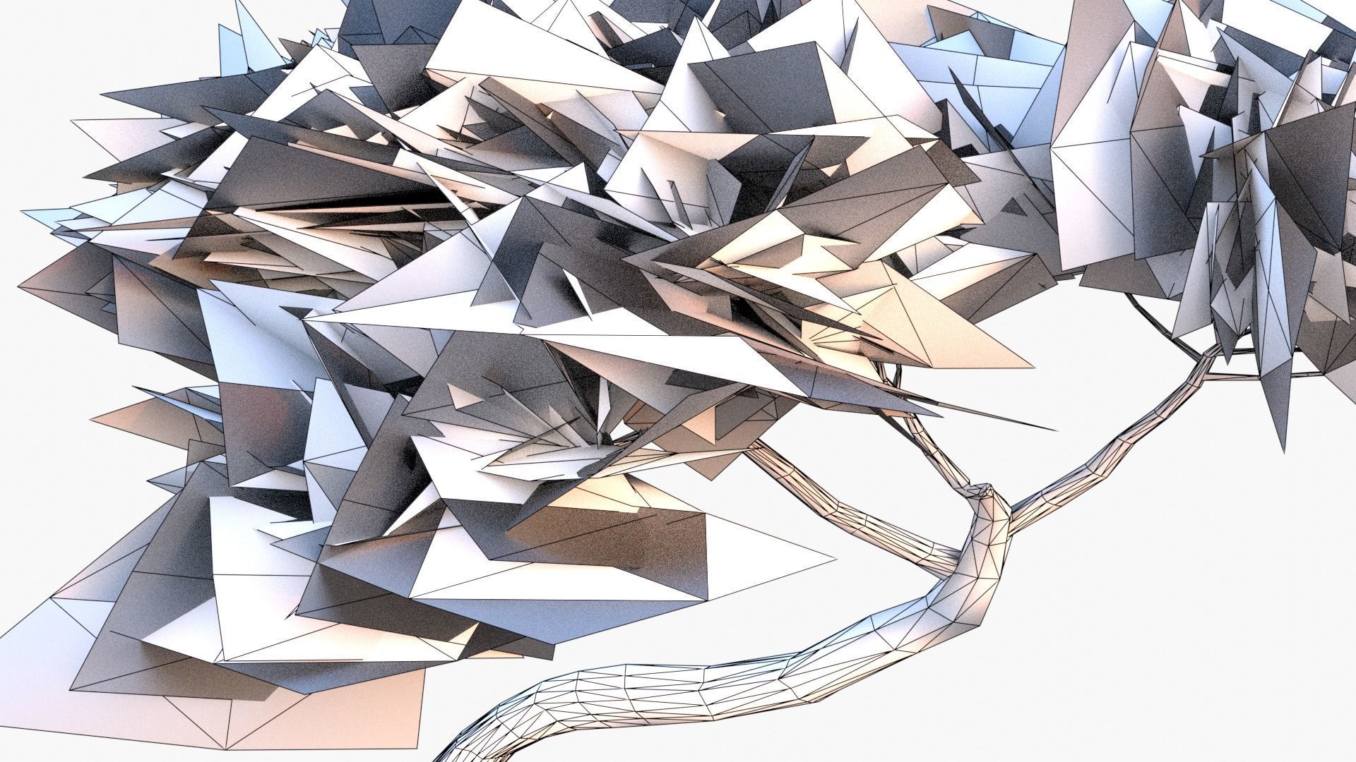 Low-Poly and Game-Ready Pinus Pinea - Stone Pine 04 Low-poly 3D model_8