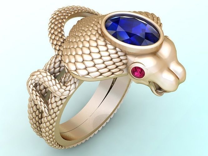 Snake ring - Cobra ring - N2553 3D print model
