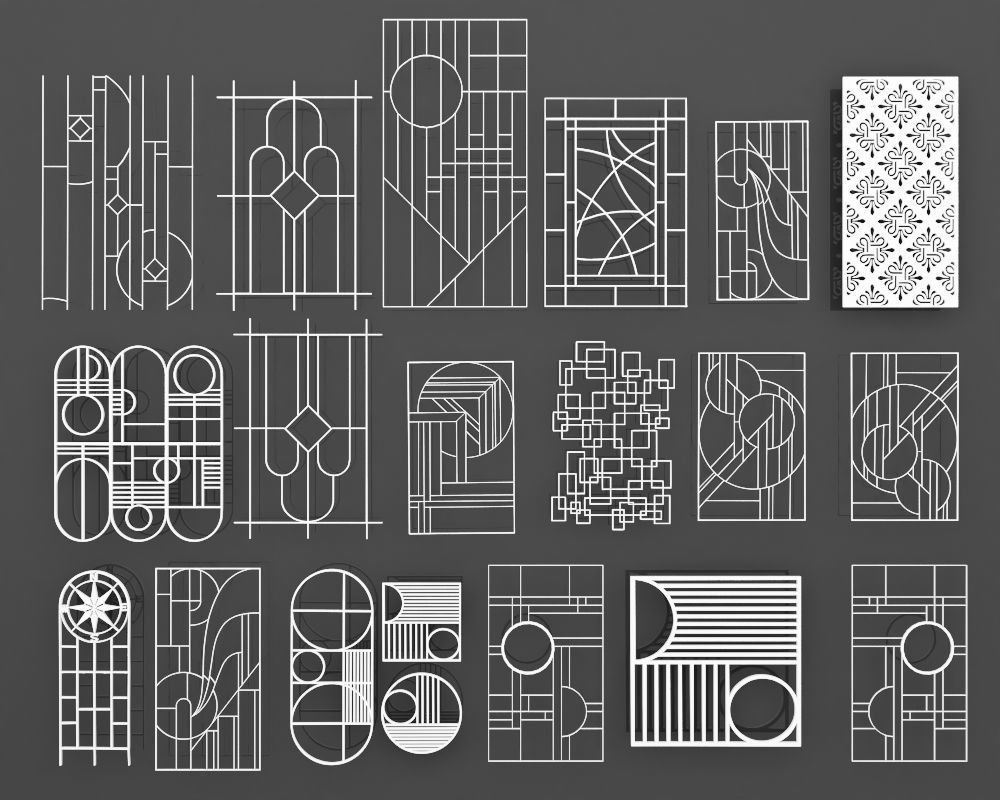 CNC Decorative Panel  3D model_4