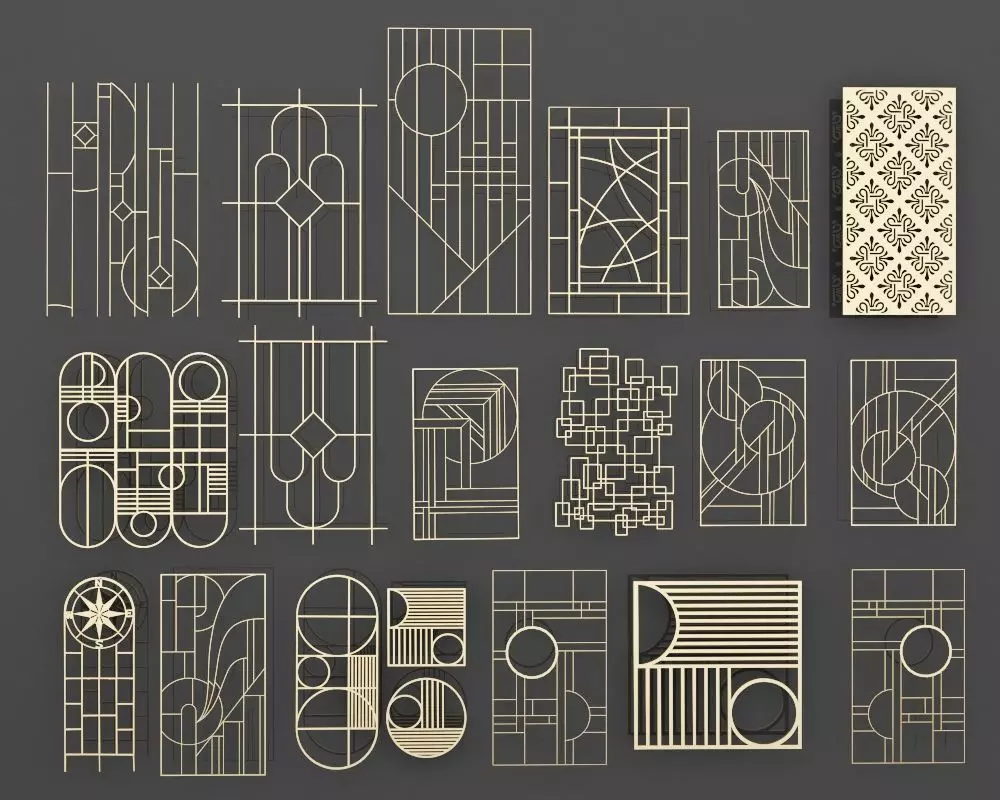 CNC Decorative Panel  3D model_0