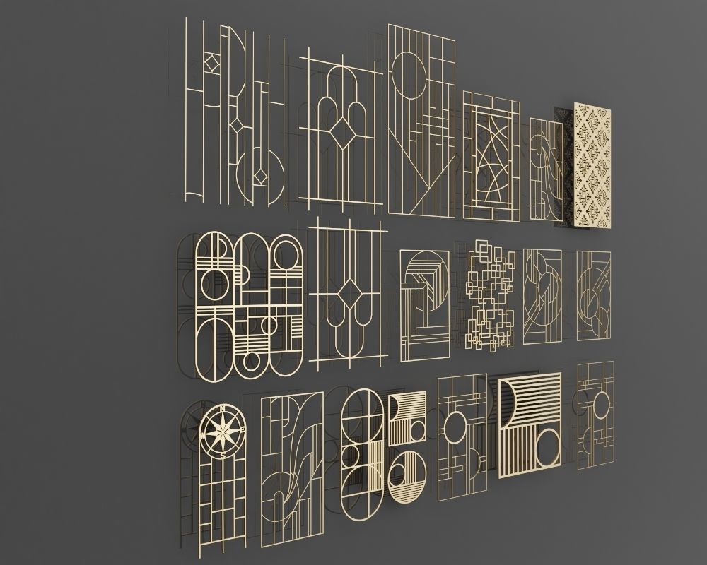 CNC Decorative Panel  3D model_1