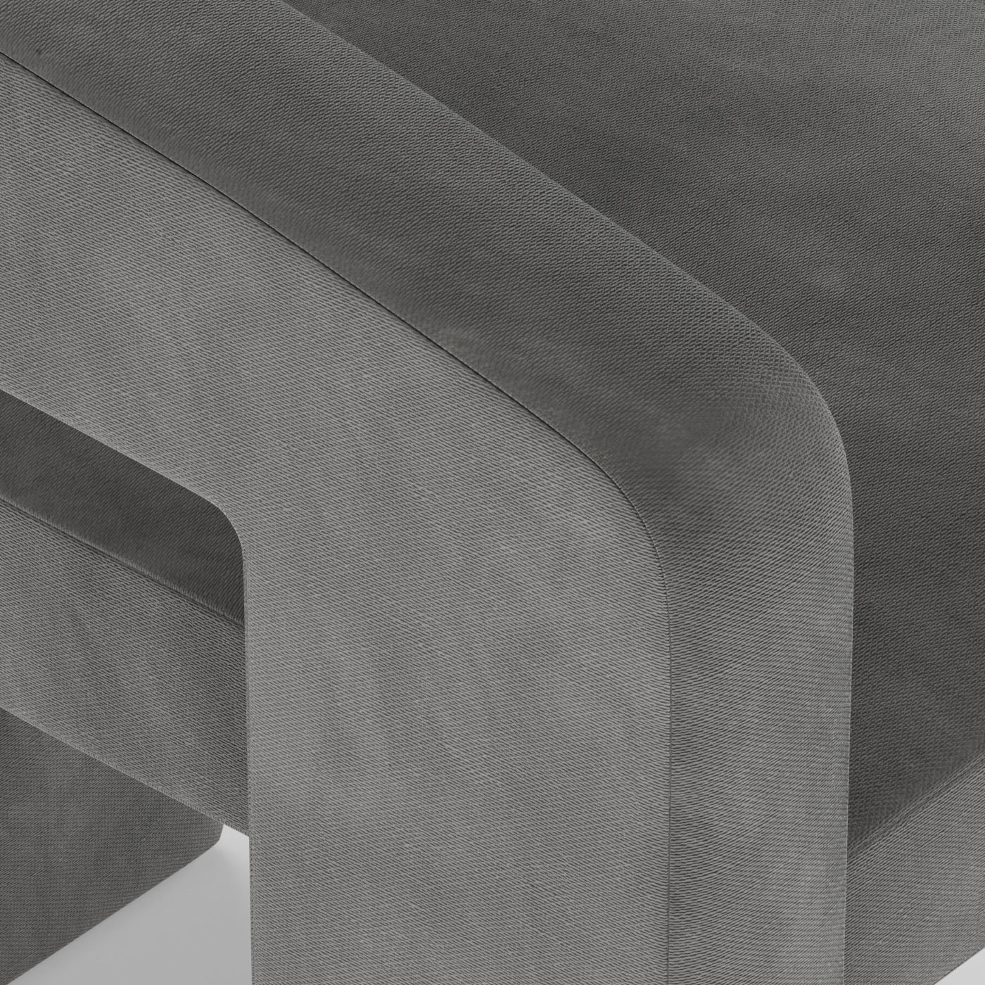 Upholstered 3-Leg Chair West Elm 3D model_7