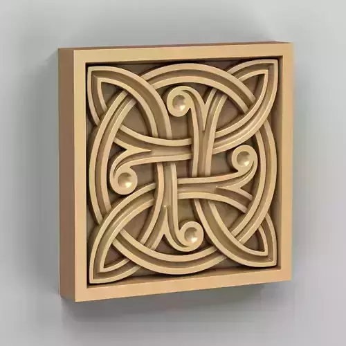 Square rosette 017 Celtic