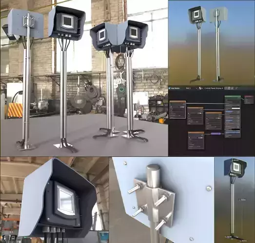 Control Panel 4  Low-poly 3D model