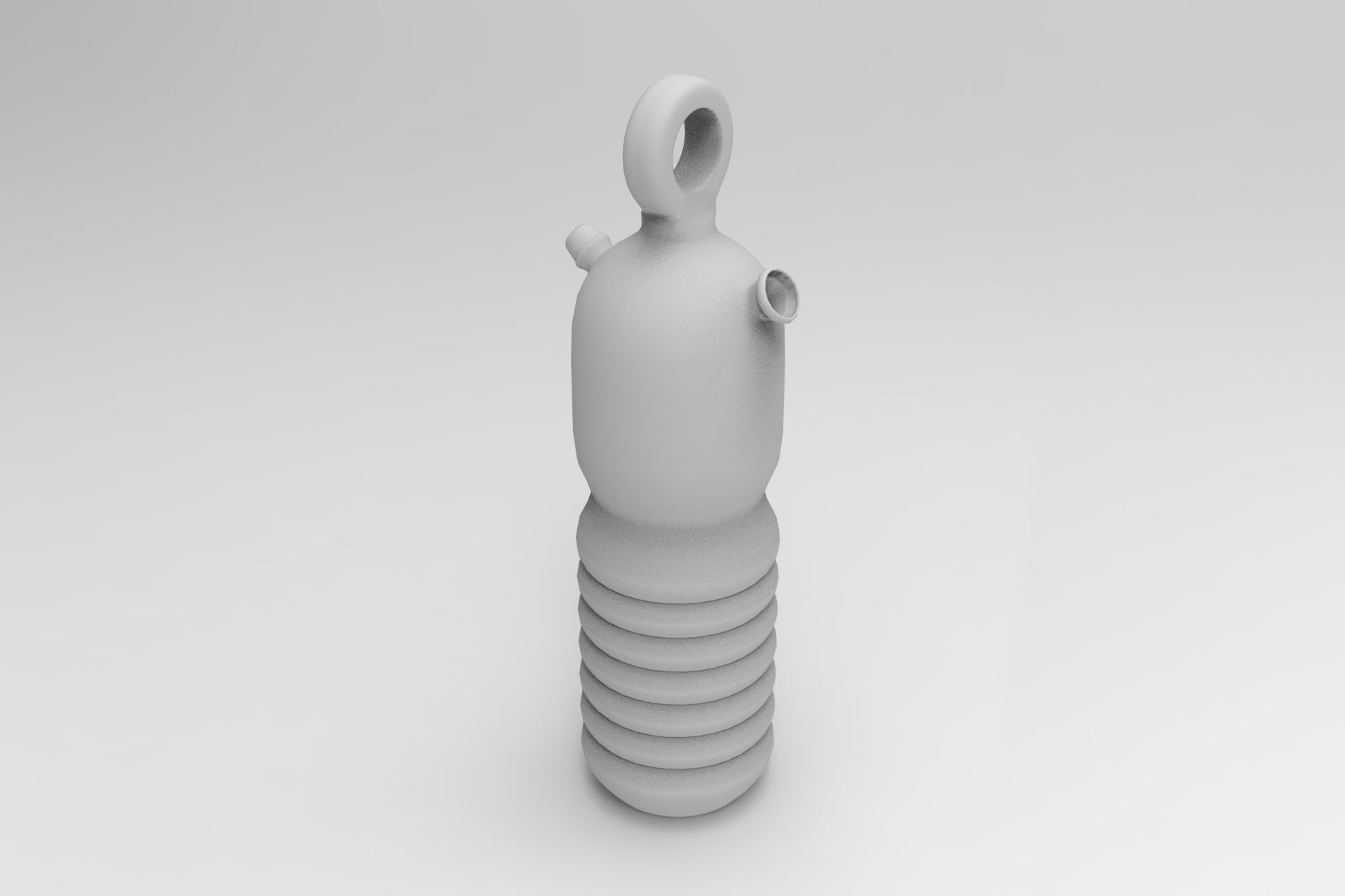 Decanter bottle Low-poly 3D model_8