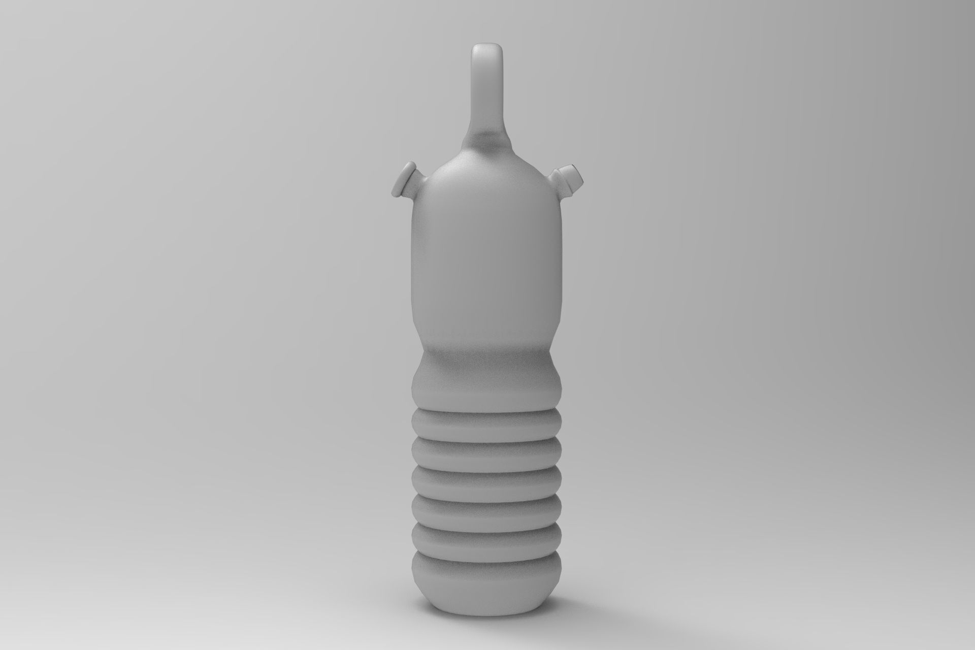 Decanter bottle Low-poly 3D model_2