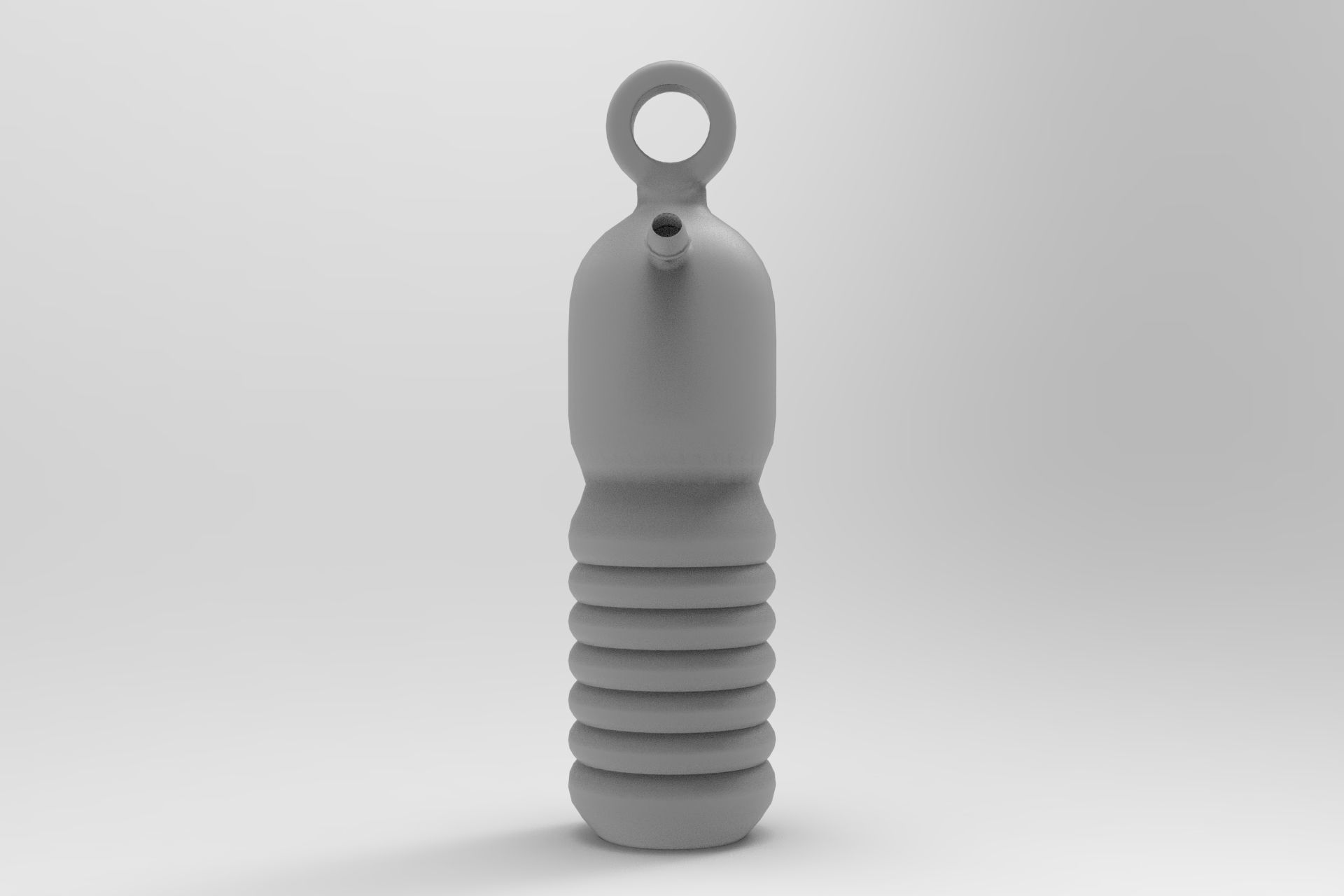 Decanter bottle Low-poly 3D model_3