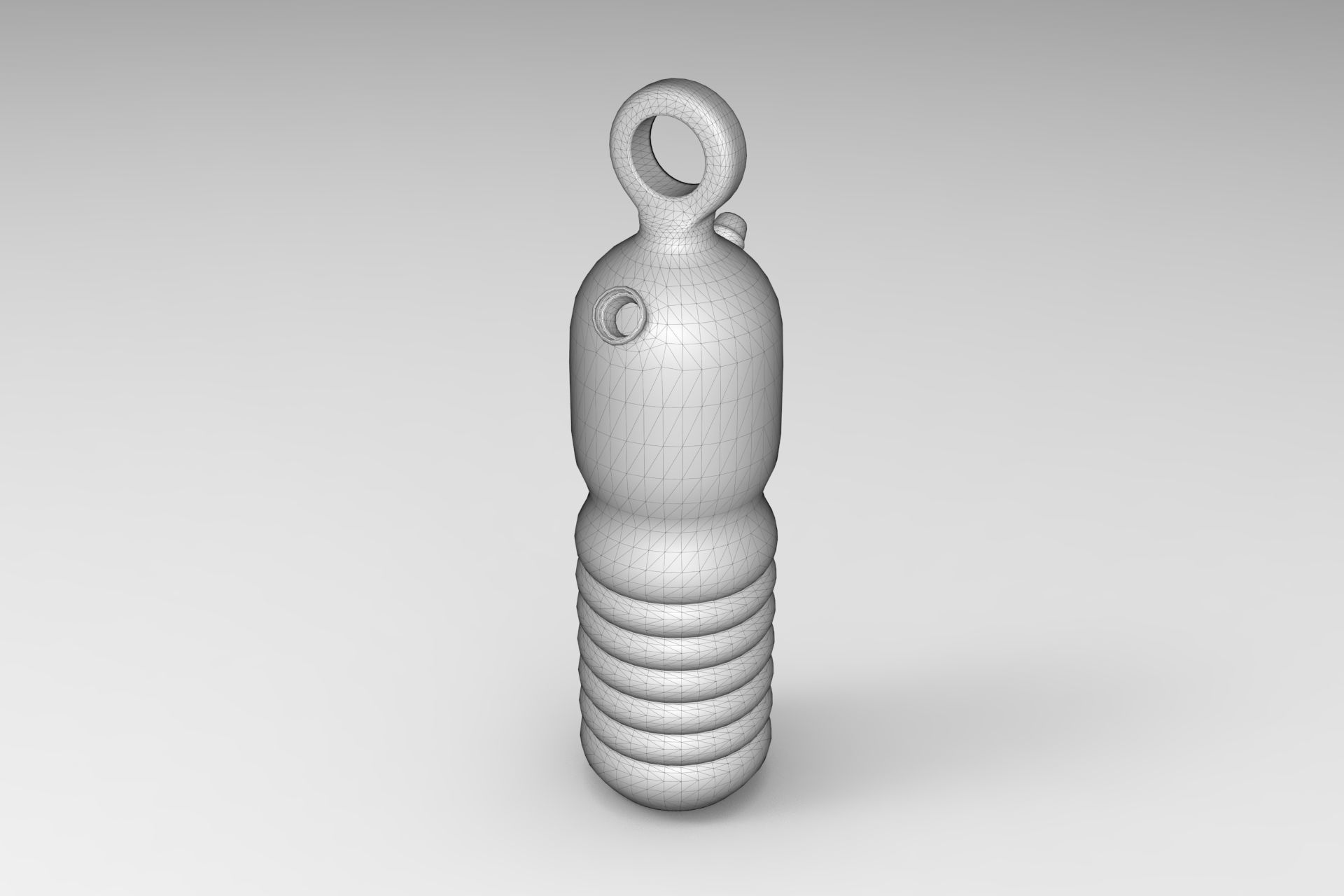 Decanter bottle Low-poly 3D model_6