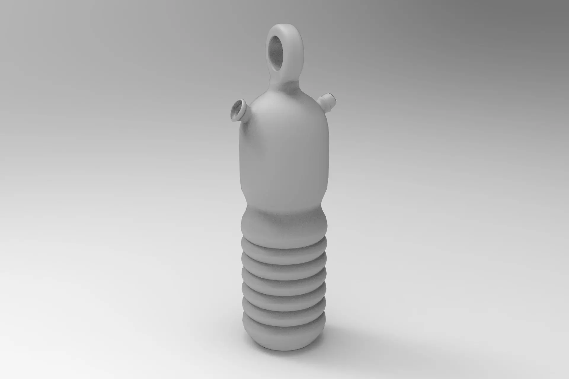 Decanter bottle Low-poly 3D model_0