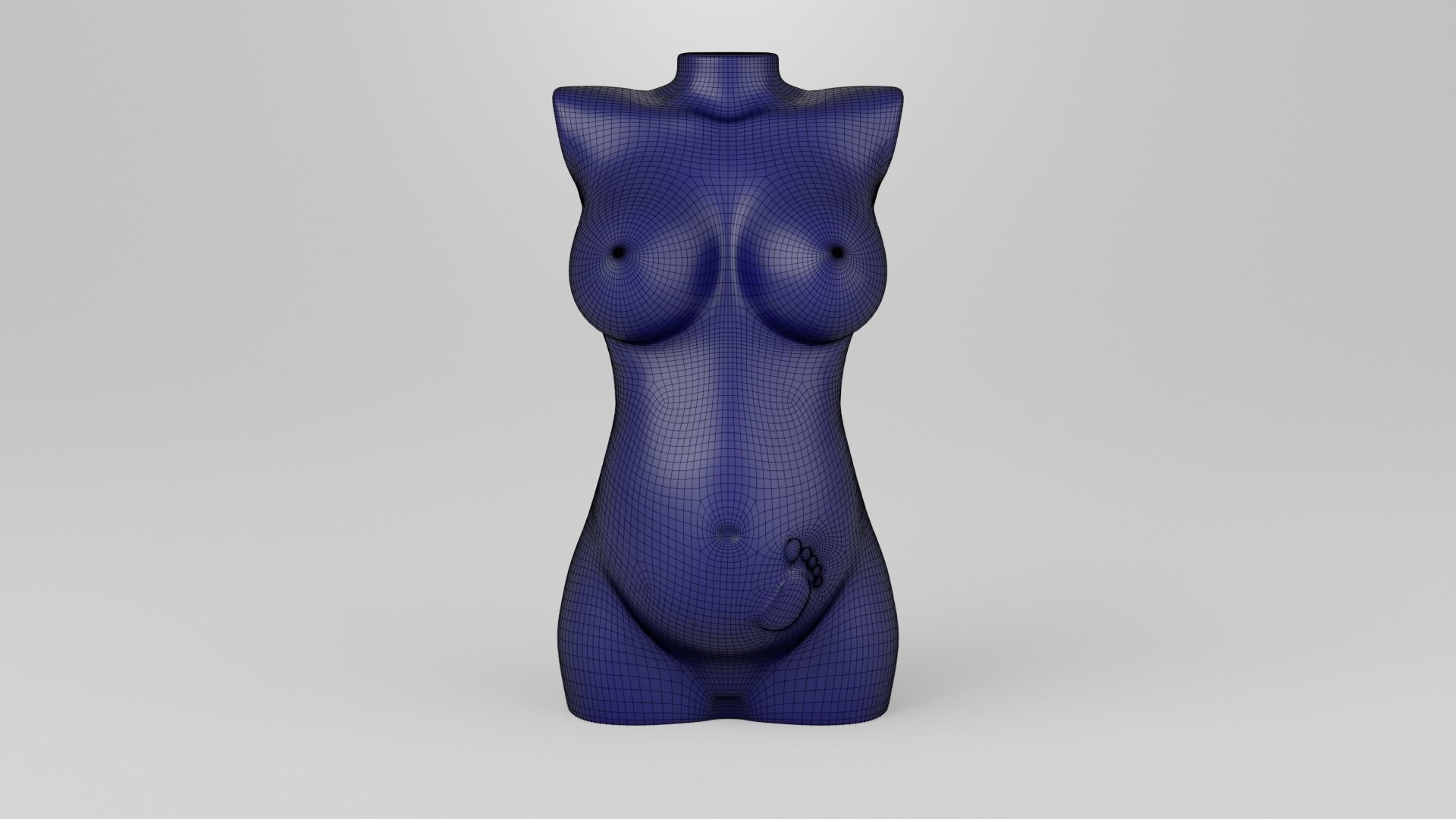 Female torso 2 3D print model_6