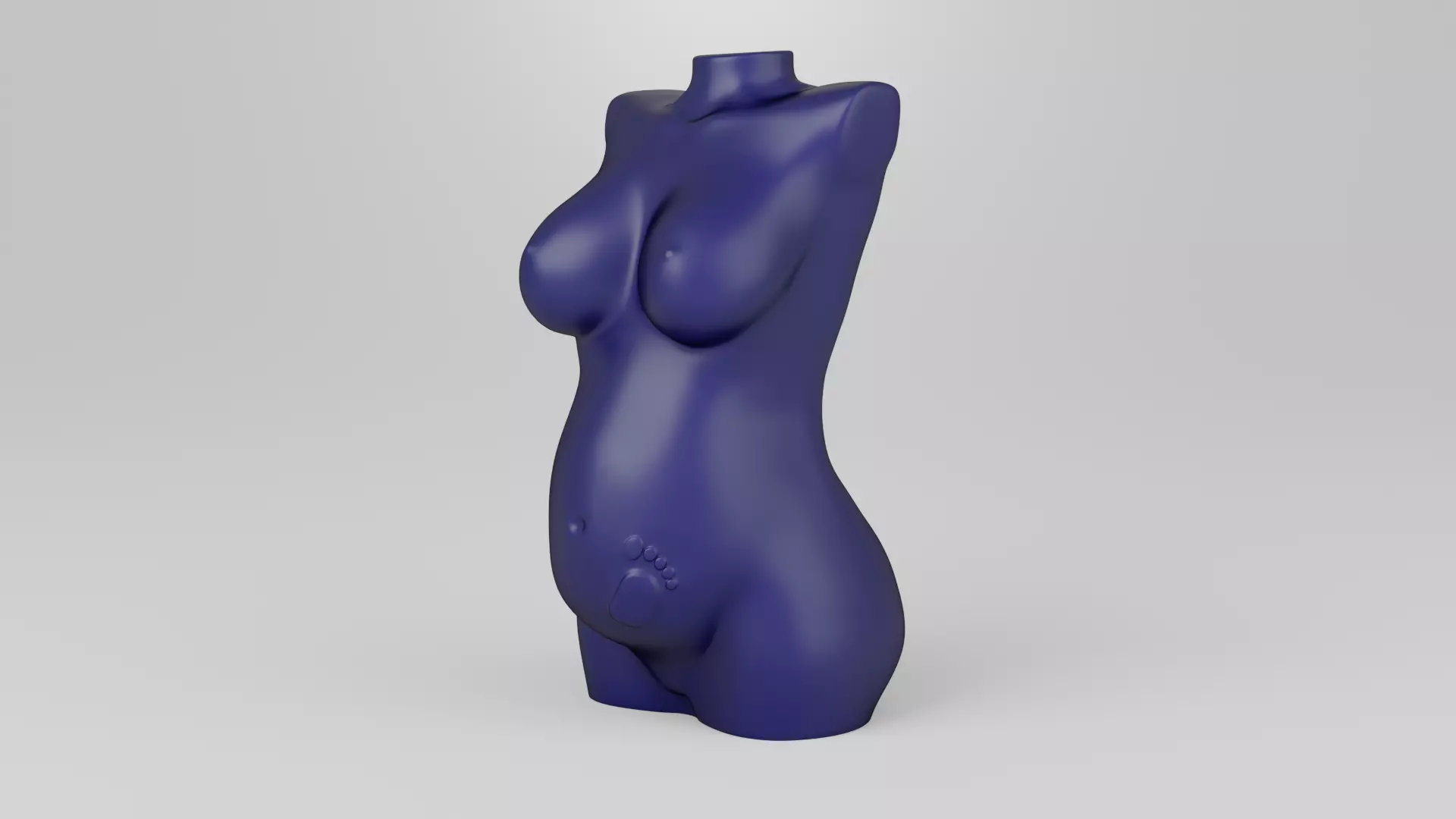 Female torso 2 3D print model_0