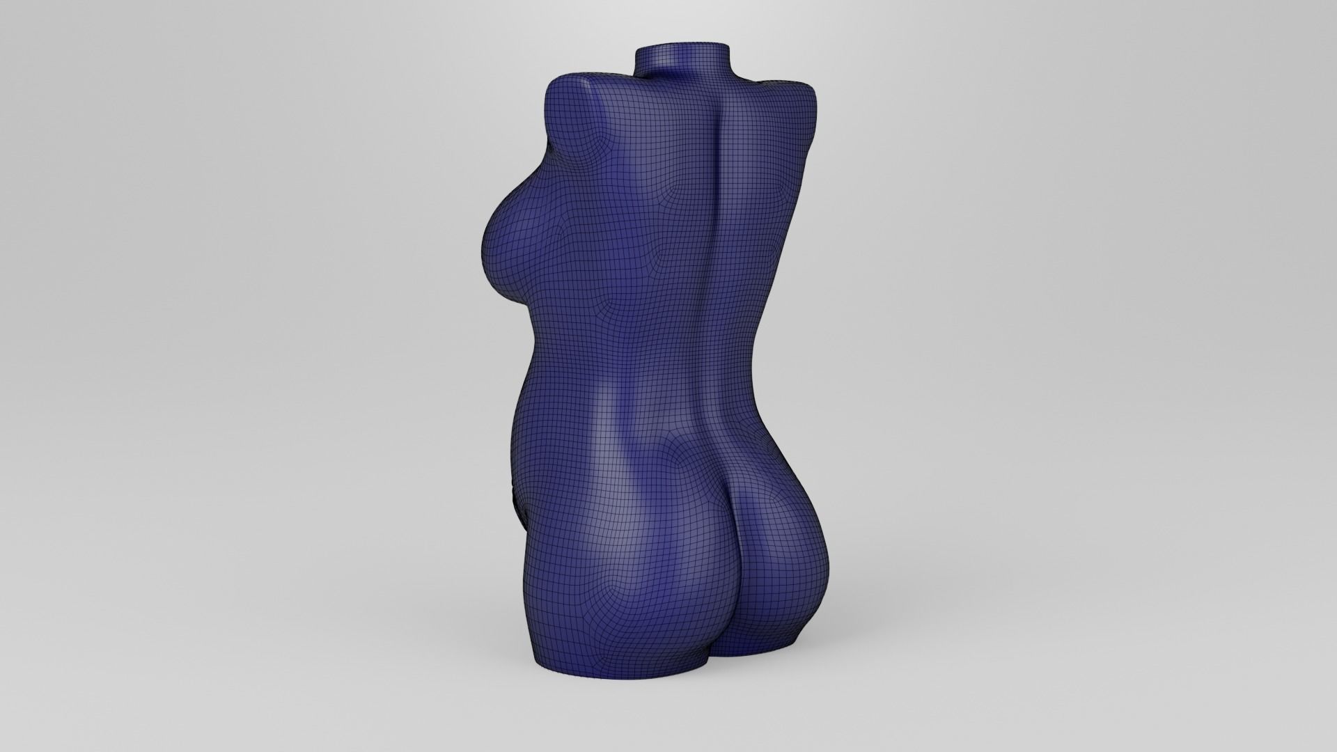 Female torso 2 3D print model_11