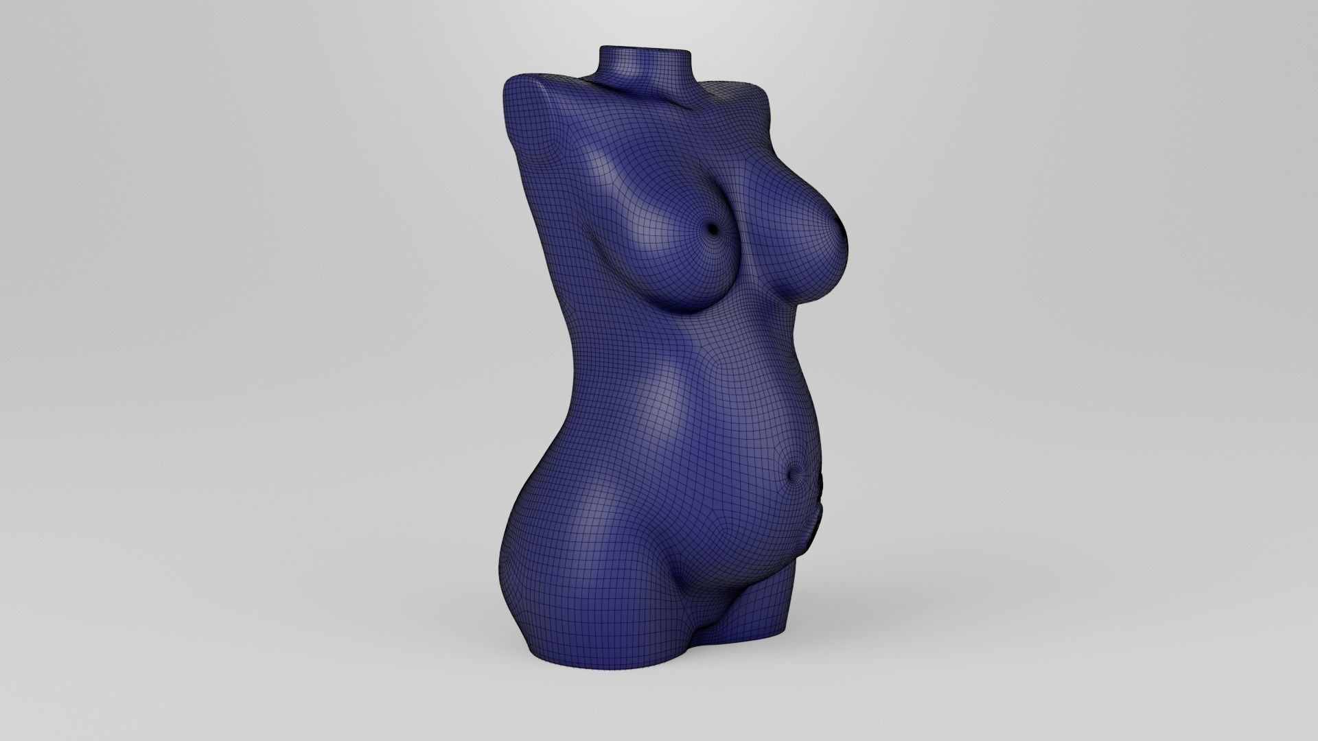 Female torso 2 3D print model_7